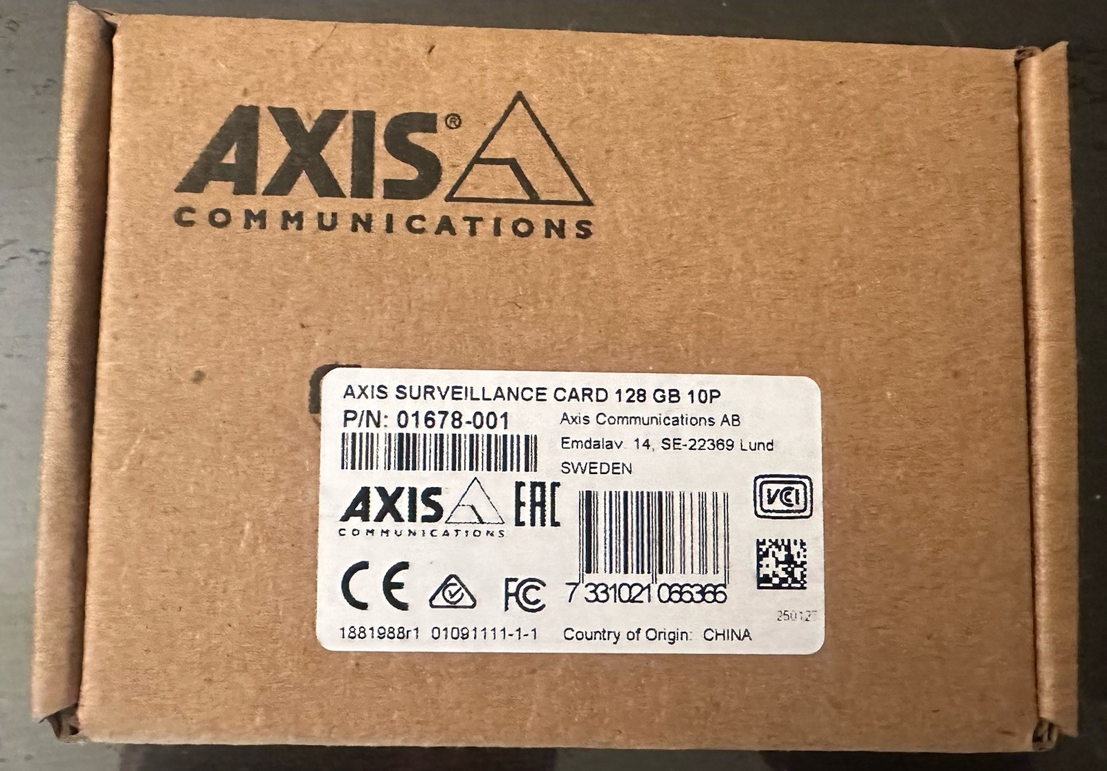 Brand New Factory Sealed Axis 01678-001 128GB micro SD Cards 10 Pack