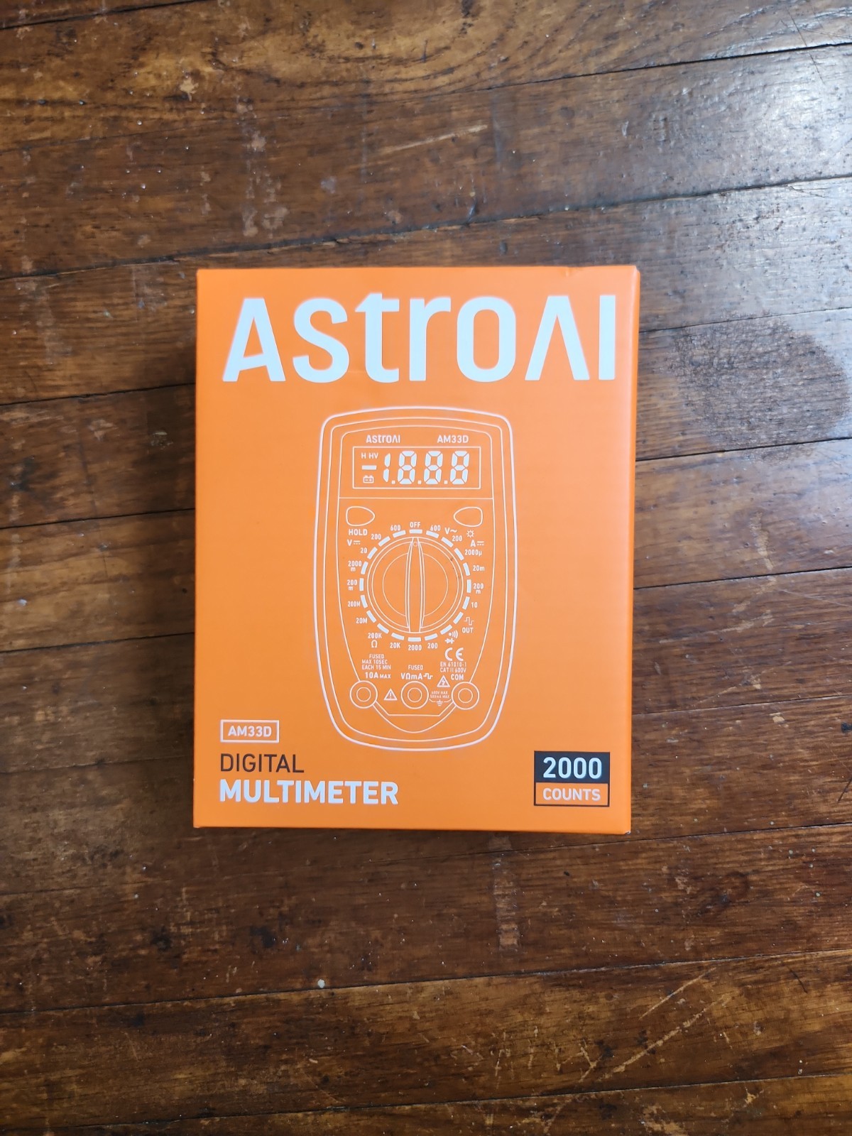 AstroAI AM33D 2000 Counts Digital Multimeter DC AC Voltmeter Voltage