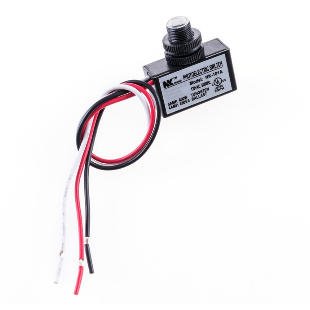 2 X Photoelectric Photocell Dusk to Dawn Button Flush Mount Photo Control Switch
