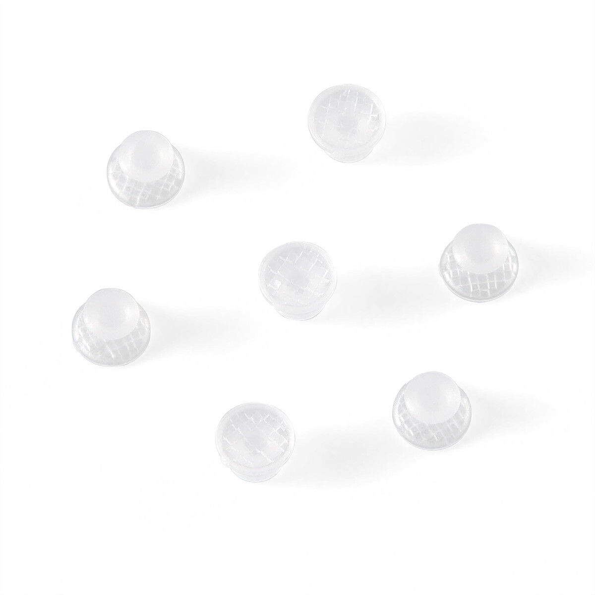 Dental Composite Clear Ceramic Lingual Buttons Bondable Round Rectangular Base