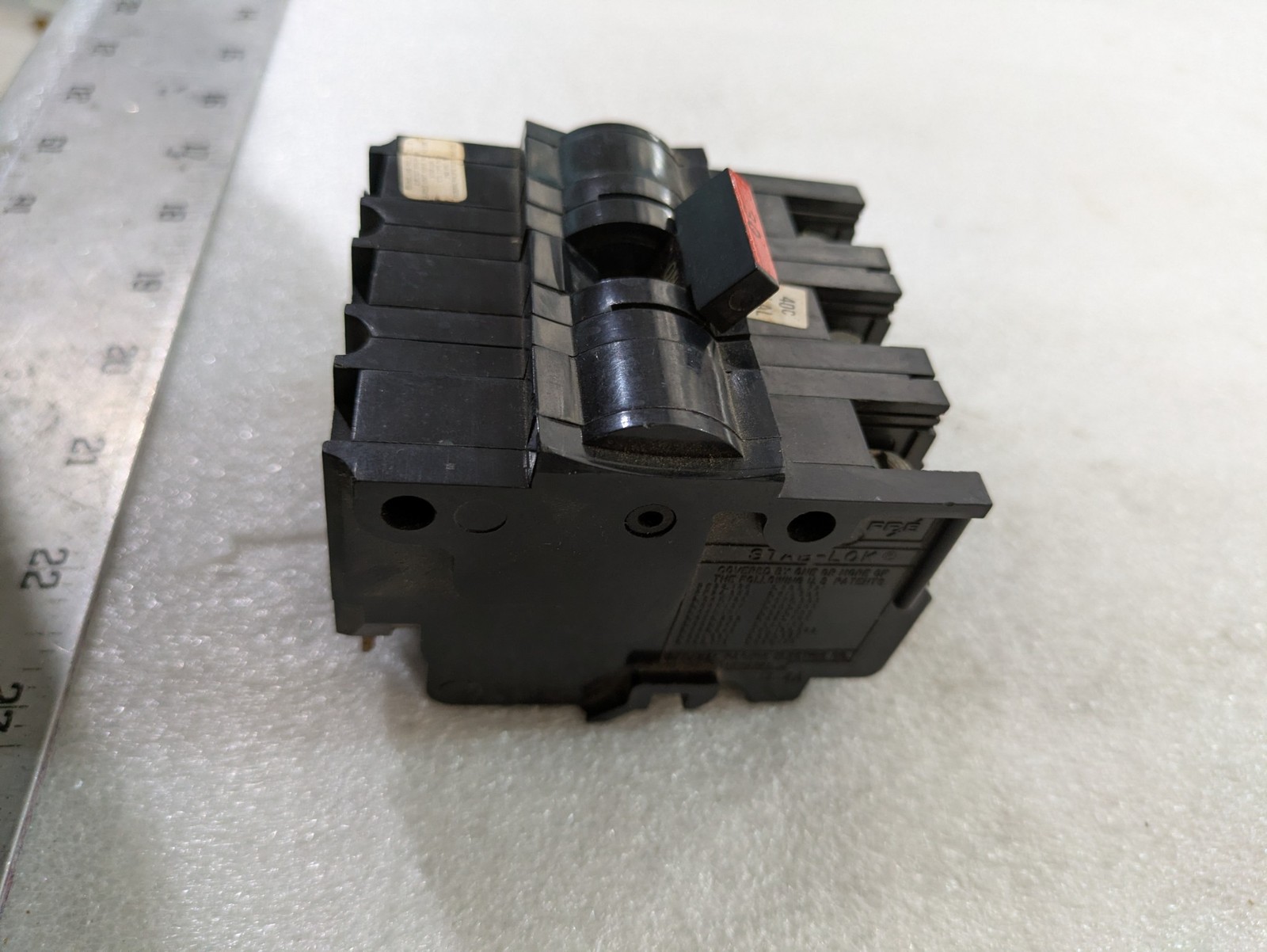 Federal Pacific Electric Stab-Lok 3-Pole Circuit Breaker 240VAC CTL Type FPE