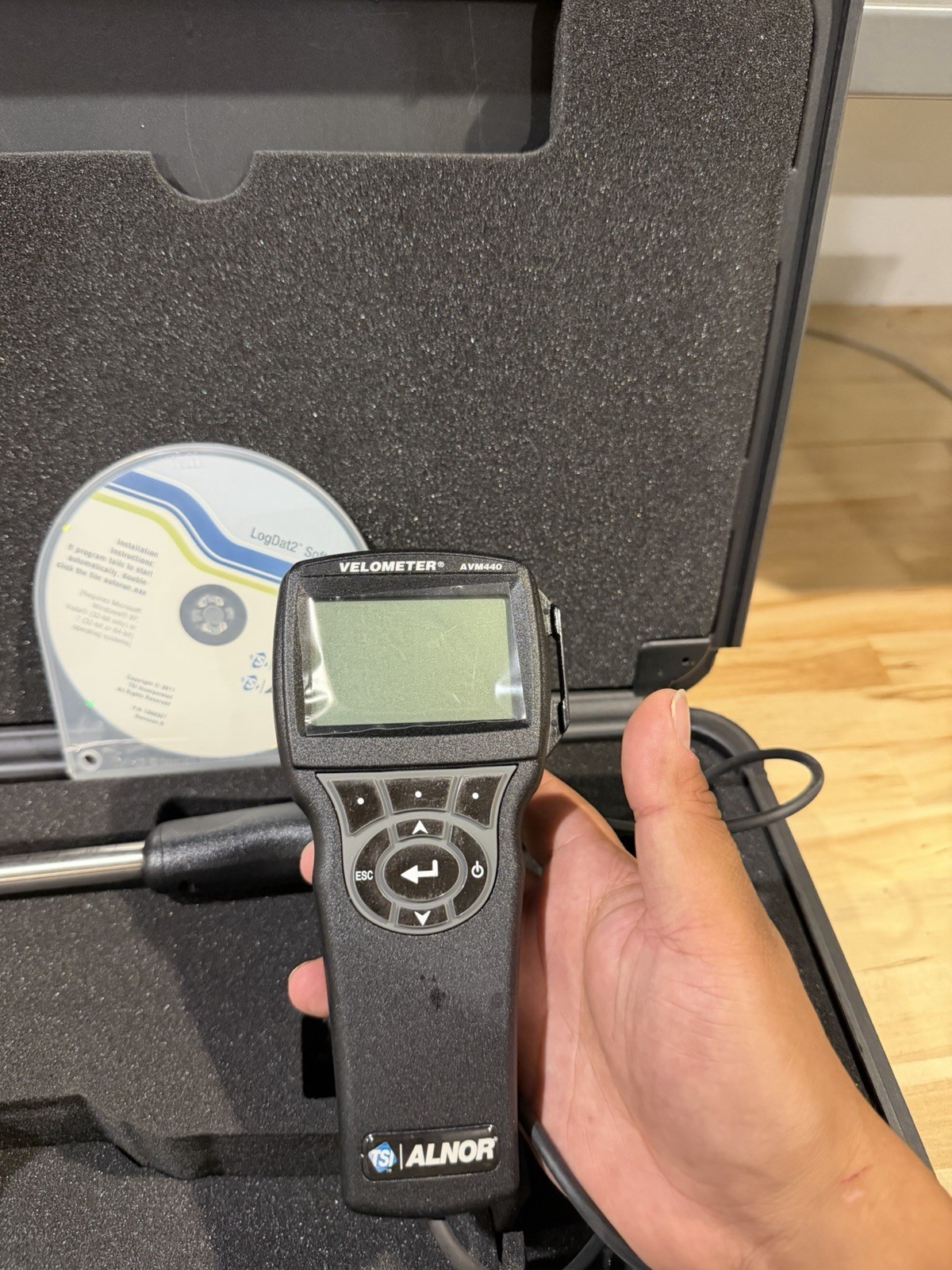 TSI ALNOR AVM440-A VELOMETER THERMAL ANEMOMETER [0–6000 ft/min (0–30 m/s)]