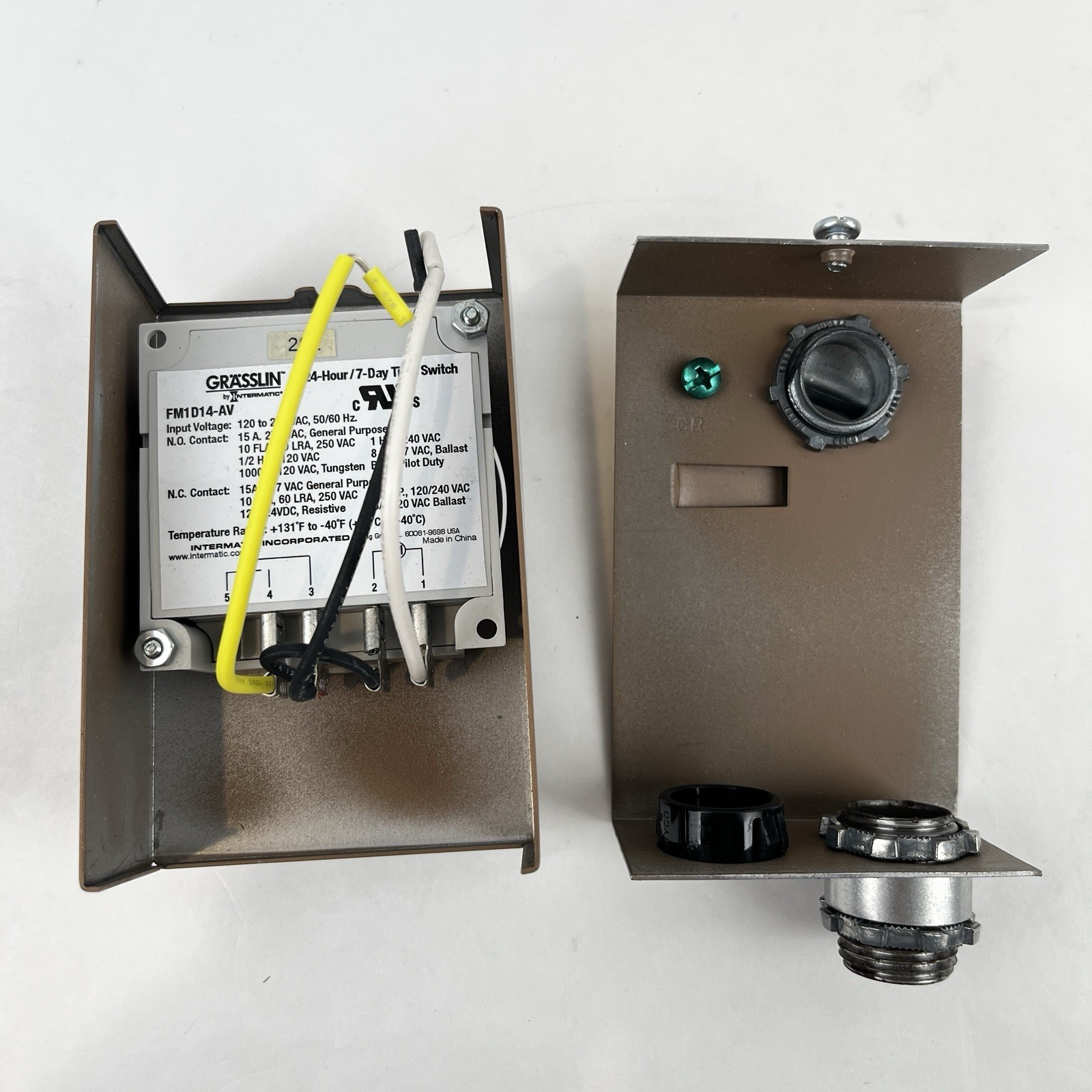 Taco 265-3 Digital Timer-w/ 1/2” Adapters-New w/ Instructions in Ripped Box