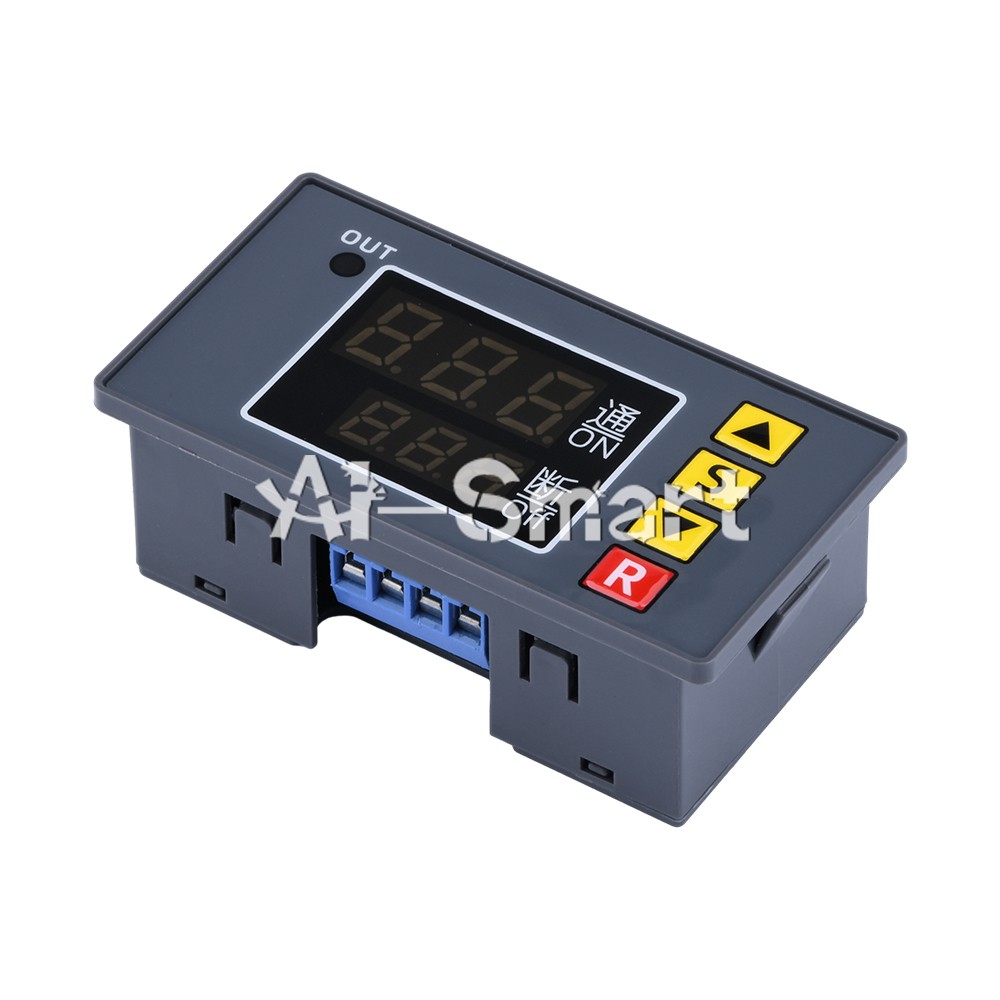 AC110-220V LED Dual Display Cycle Timing Delay Relay Module 0-999s 0-999m 0-999h