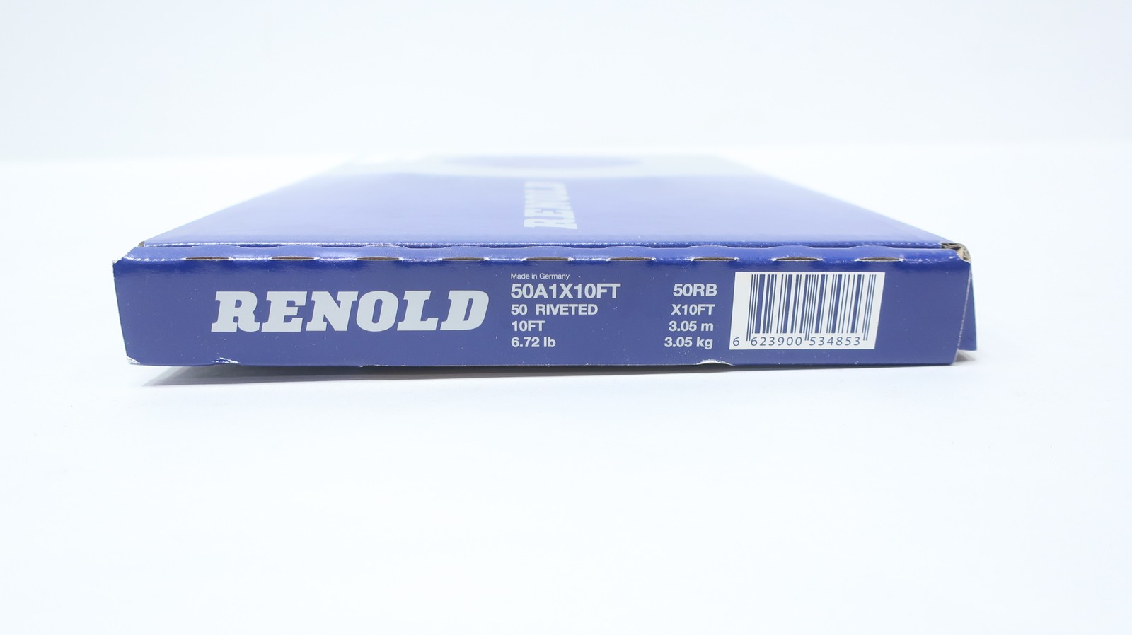 Renold 50A1X10FT Single Strand Riveted Roller Chain 10ft 5/8in
