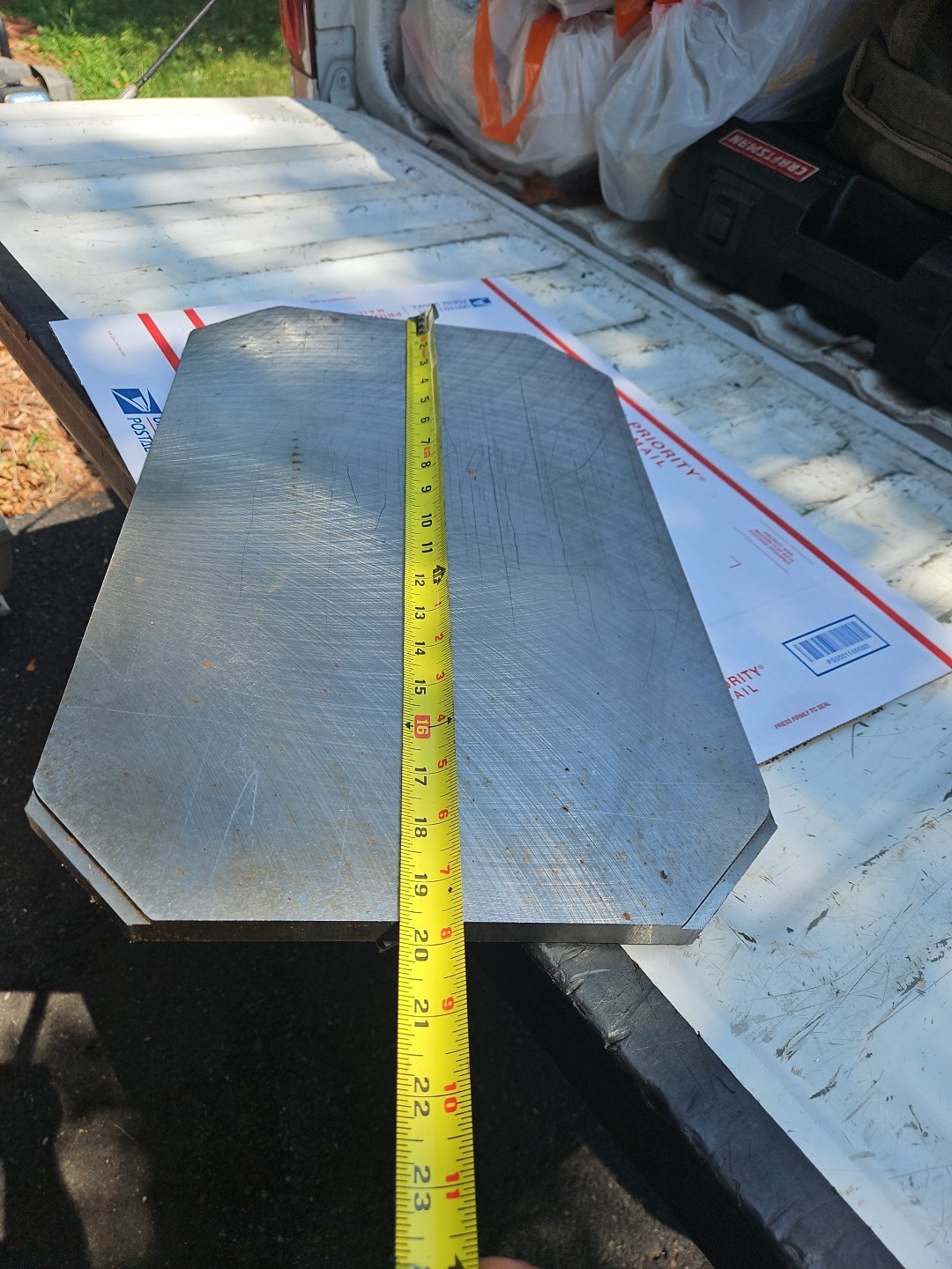 A572 Grade 50 Blanchard Ground Steel Plate 19-5/8″Long X 12″ Wide .626″ Thick