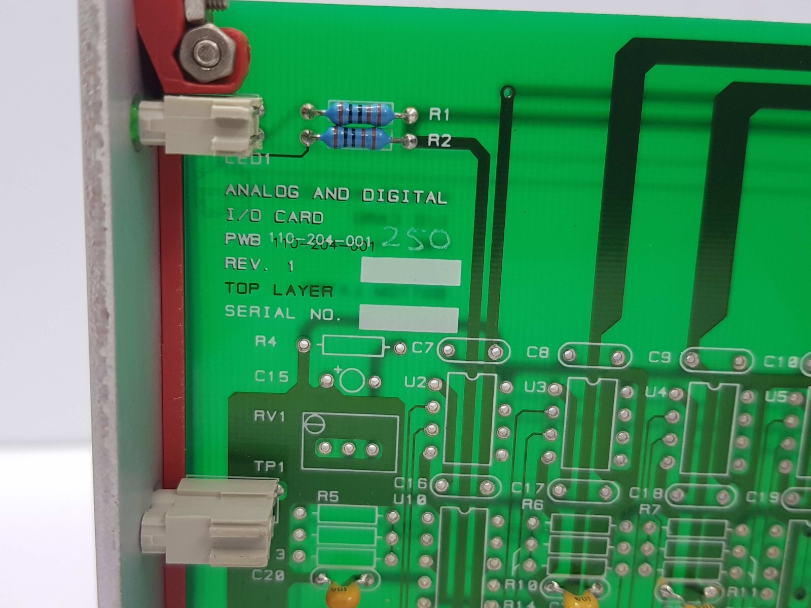 NAUTRONIX PWB 110-204-001 ANALOG AND DIGITAL I/O CARD REV 1