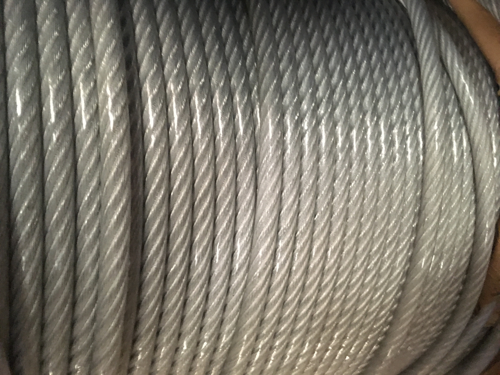 5/16″-3/8″ Vinyl Coated Galvanized Aircraft Cable Steel Wire Rope 7×19 200 Feet