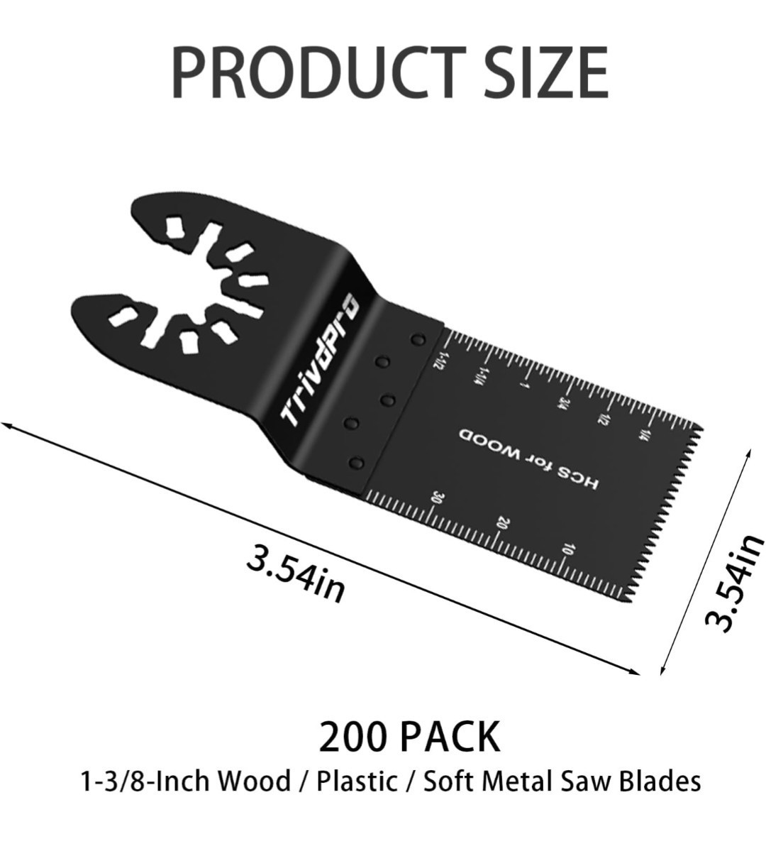 200 Pcs Oscillating Tool Blades, Professional Universal Oscillating Saw Blades