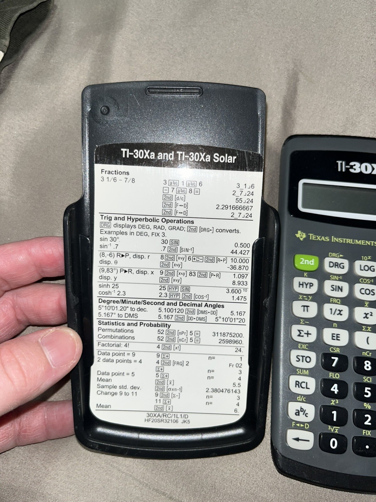 Texas Instruments 30XA Scientific Calculator