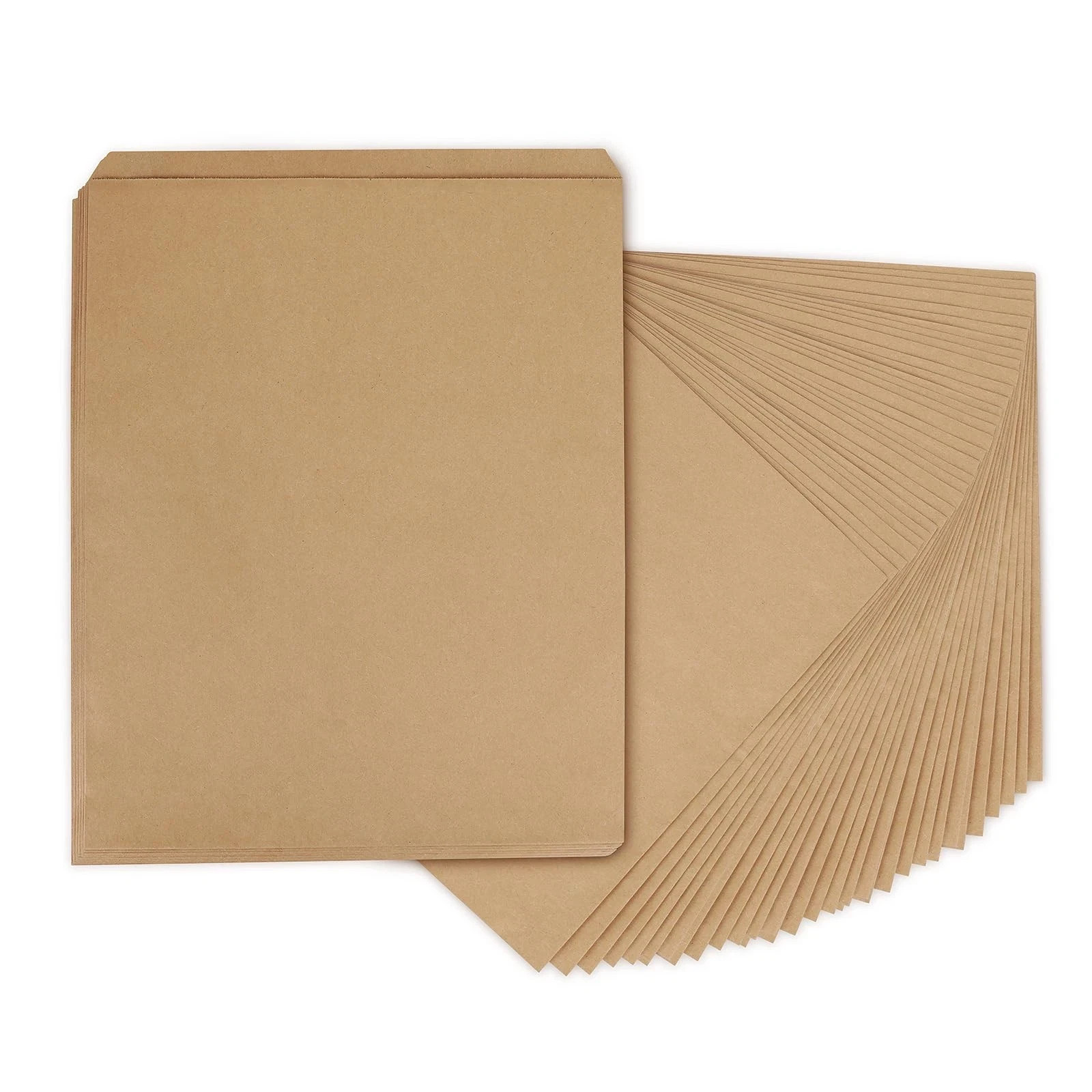 BagDream 12×15 Flat Paper Bags 100Pack 1 count (Pack of 100), Brown