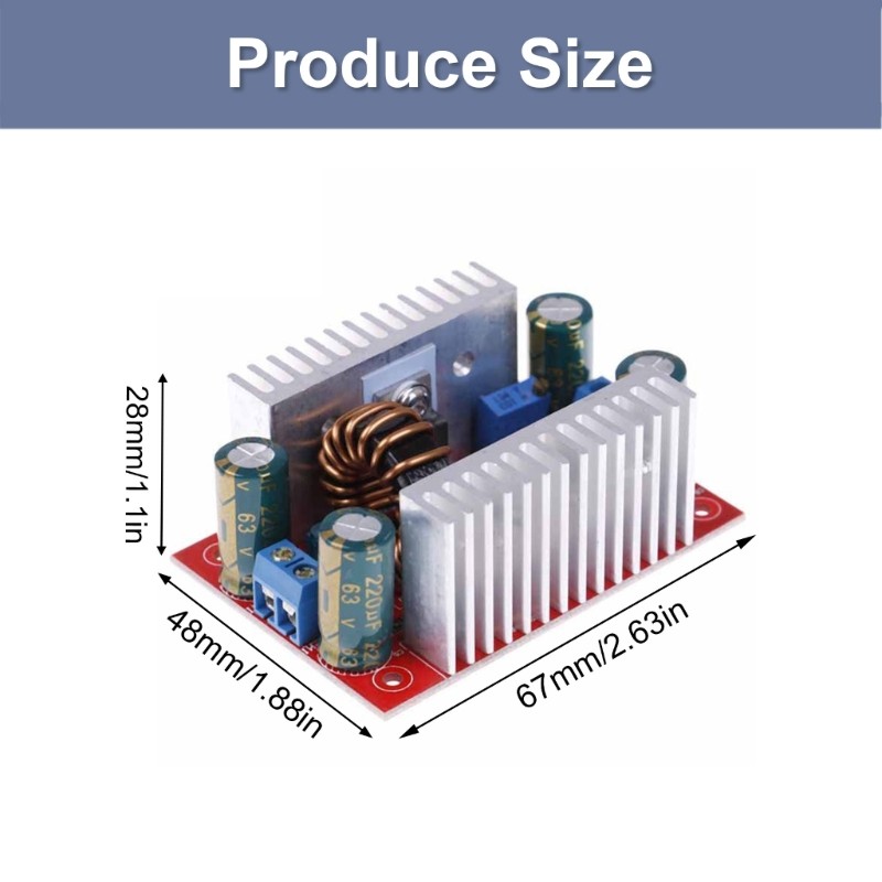 Highly Power 400W Boost Converters Module Constant Current 8.5-50V to 10-60V