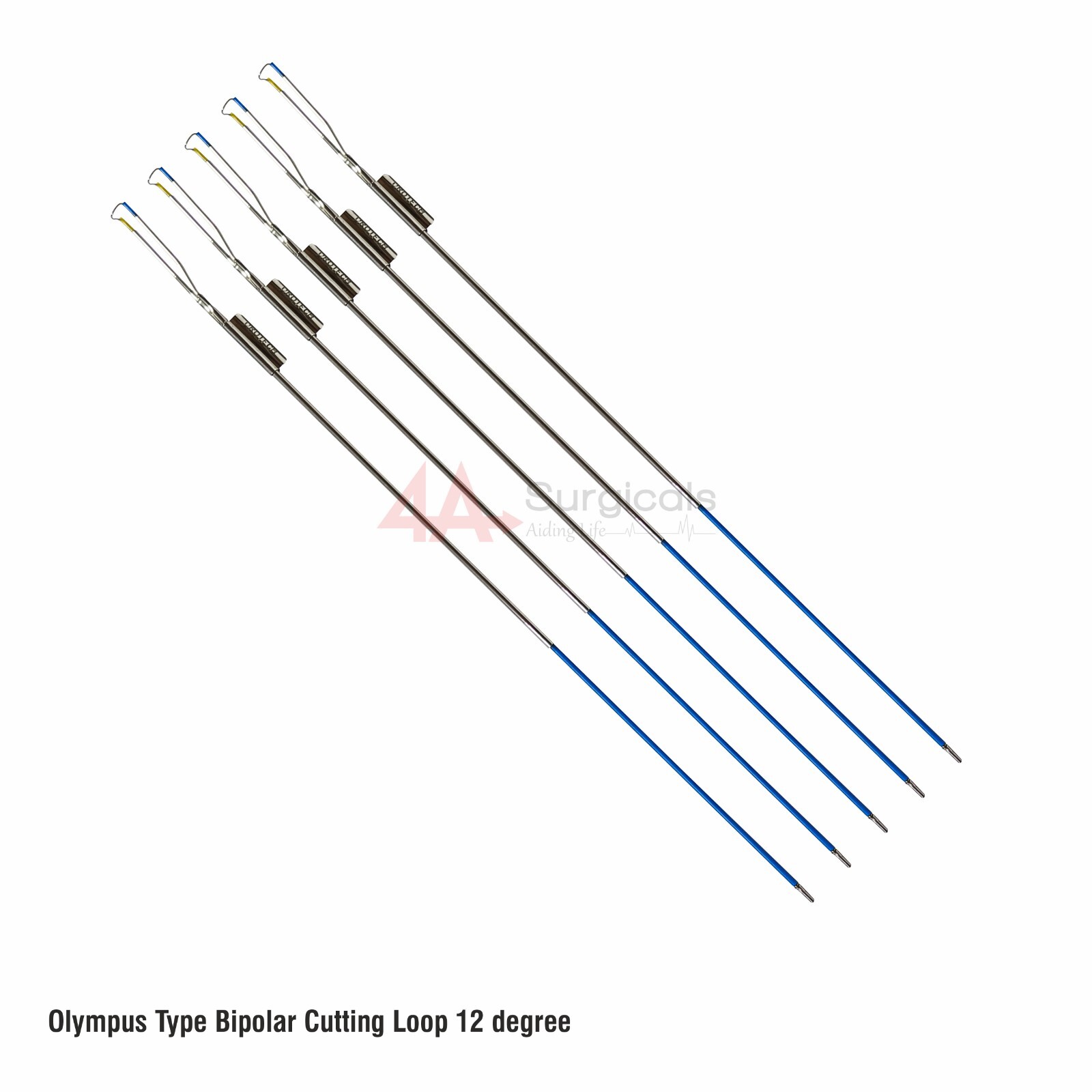 4A Olympus Type Bipolar Cutting Loop 12 degree Set of 5
