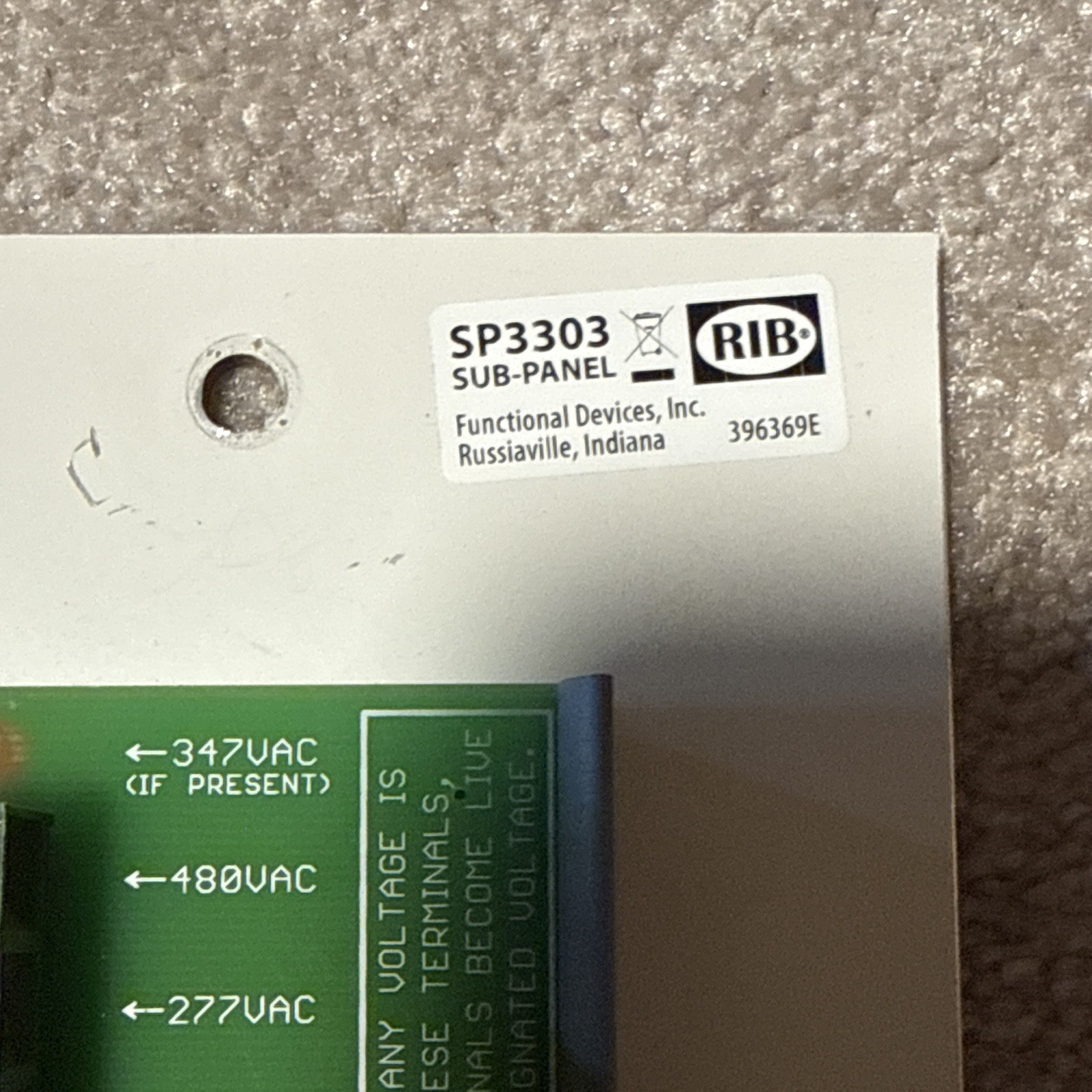 Functional Devices RIB PSMN500A 500VA 24VAC Multi-Tap Transformer SP3303