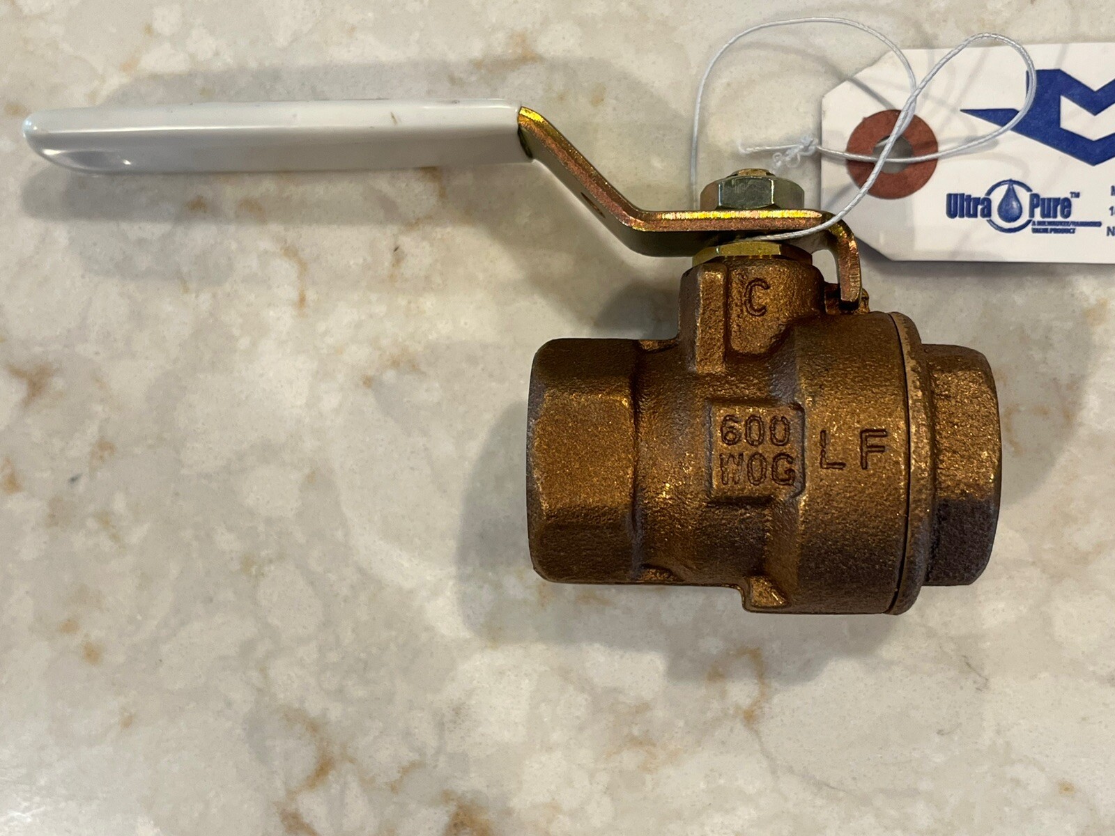 3/4″ NPT Lead-Free Bronze Full-Port Ball Valve, 600 WOG, 150 WSP, MADE IN USA