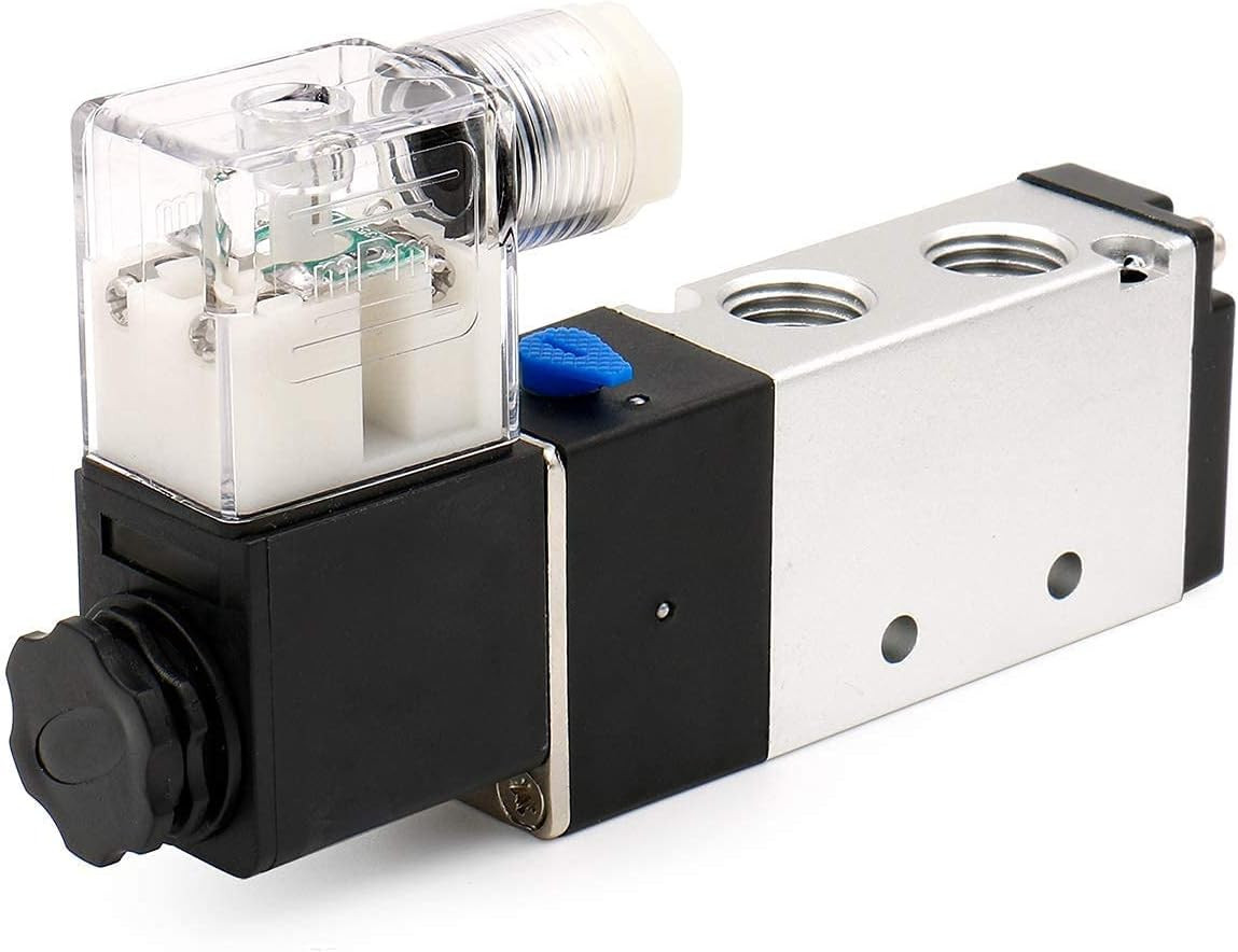 Baomain Pneumatic Air Control Solenoid Valve 4V210-08 220V AC 5 Way 2 Position P