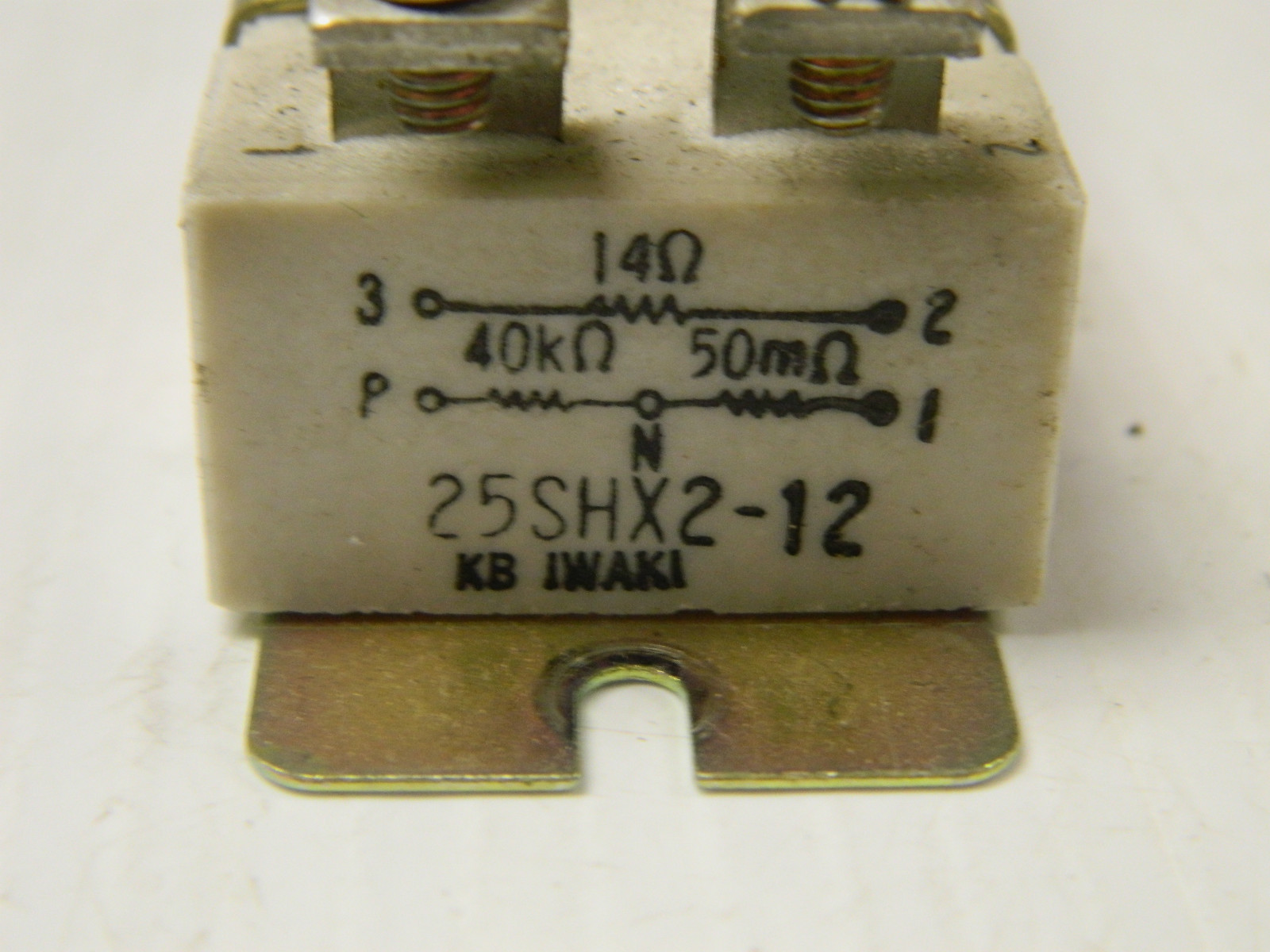 IWAKI INDUCTOR 25SHX2-12 25SHX212 14Ω OHM OHMS 40KΩ 50MΩ