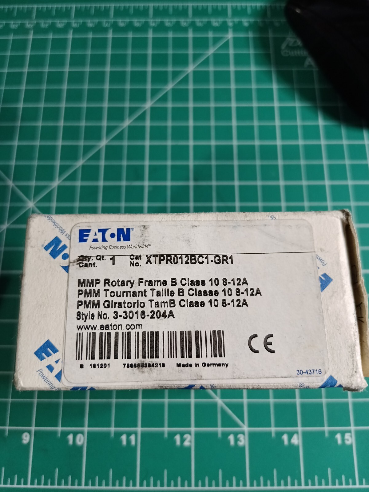 Eaton XTSC012BBTD MMC FVNR 8-12A, PKZM0-12, XTPR012BC1, DIL M12-10