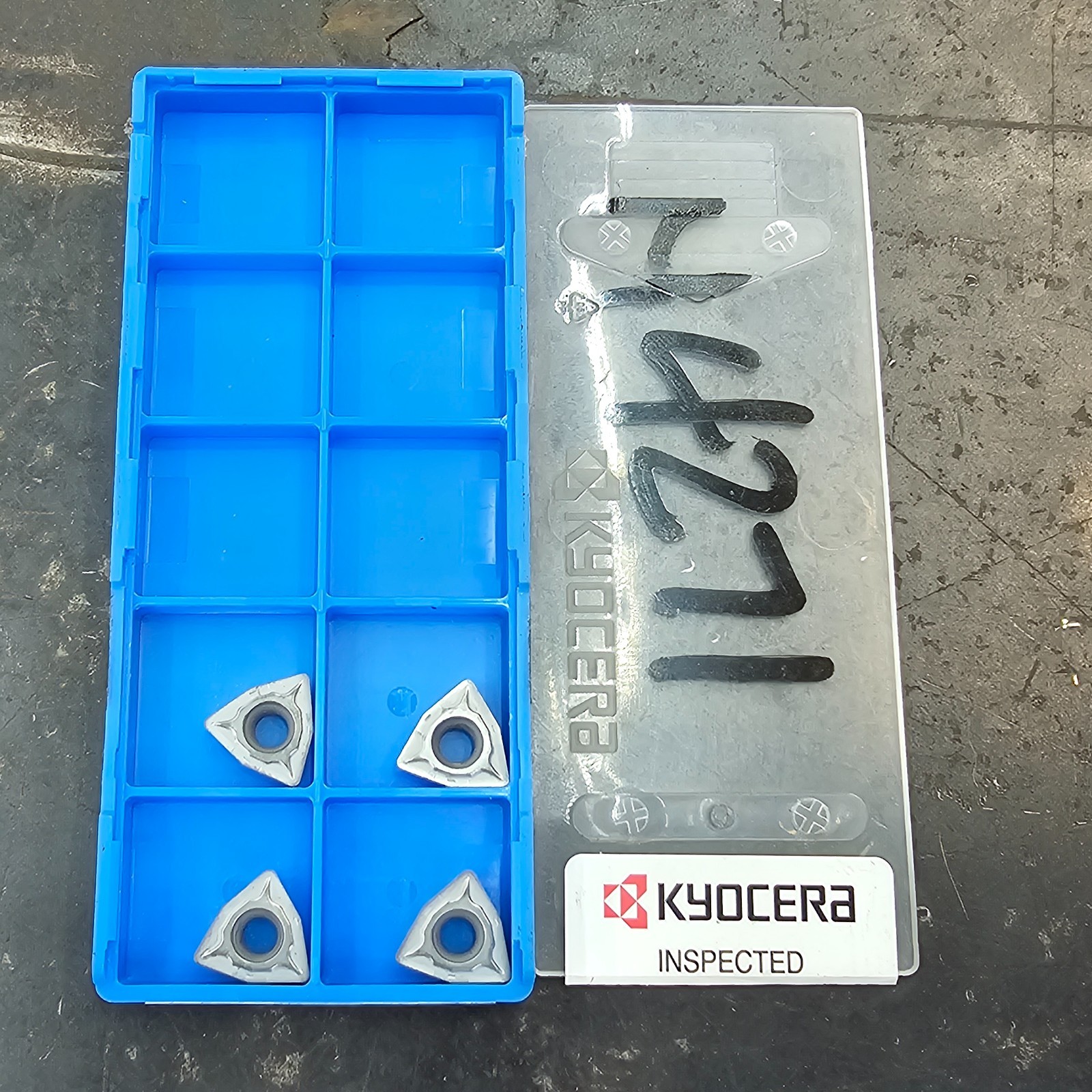 Qty 4 Kyocera WCMX 06T308M1A 8204T4 KW10 Grade Carbide Inserts