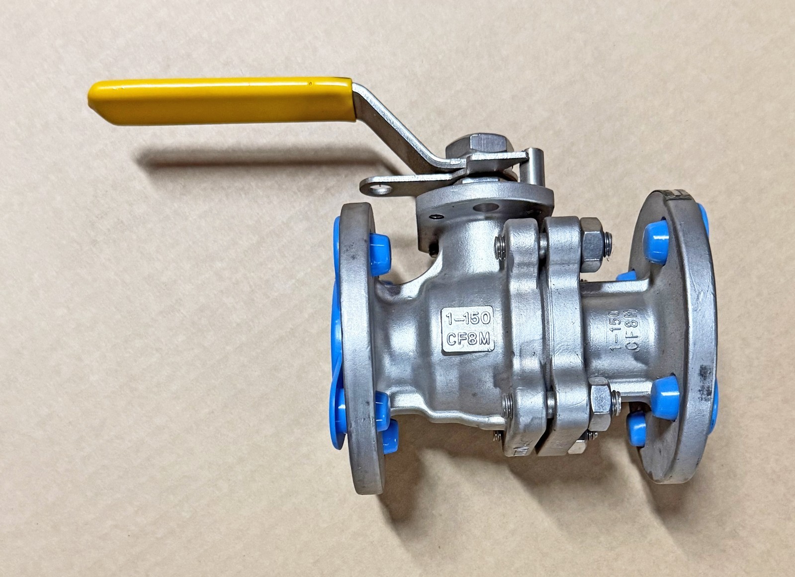 WARREN 1″ 150 FULL PORT 316 STAINLESS STEEL BALL VALVE CF8M 6156 RTFE 15% GF
