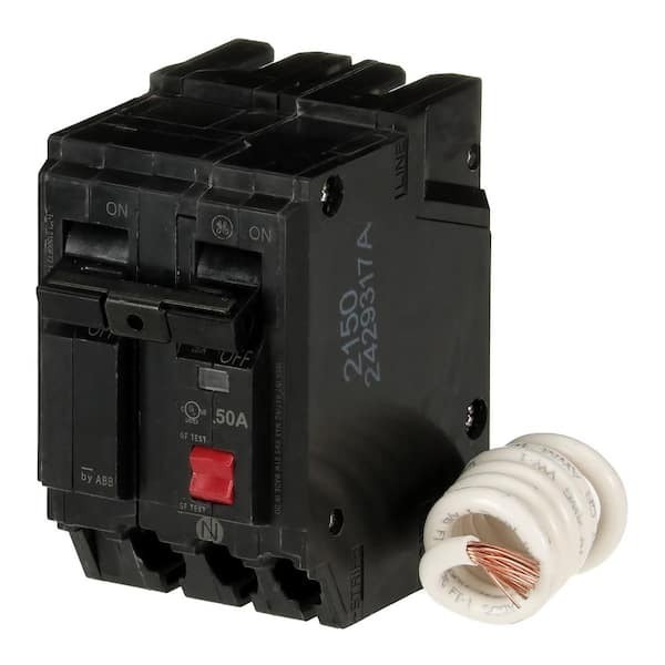 GE 50 Amp 240-Volts Double Pole Ground Fault Breaker with Self-Test