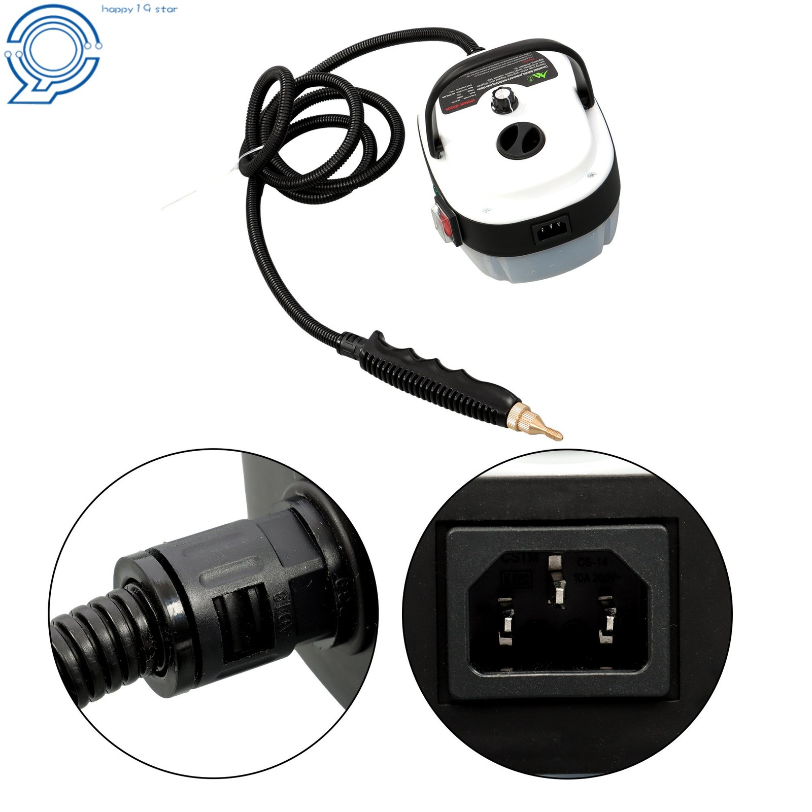 Steam Mop & Cleaner 2500W for Hardwood Floors & Auto Detailing Accessories