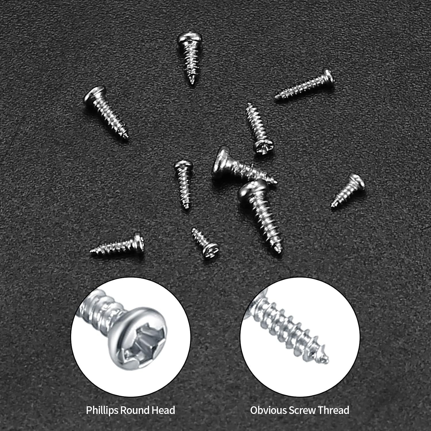 1200 Pcs Mini Screw kit, M1/M1.2/M1.4/M1.7 Micro Phillips Head Pan Head Screws