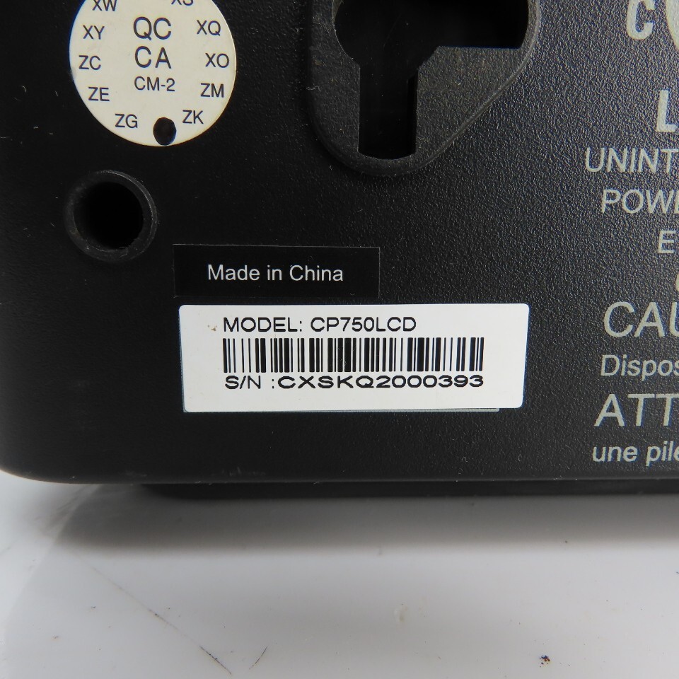 CyberPower CP750LCD Intelligent 750VA UPS 120V 420W 8-Outlets