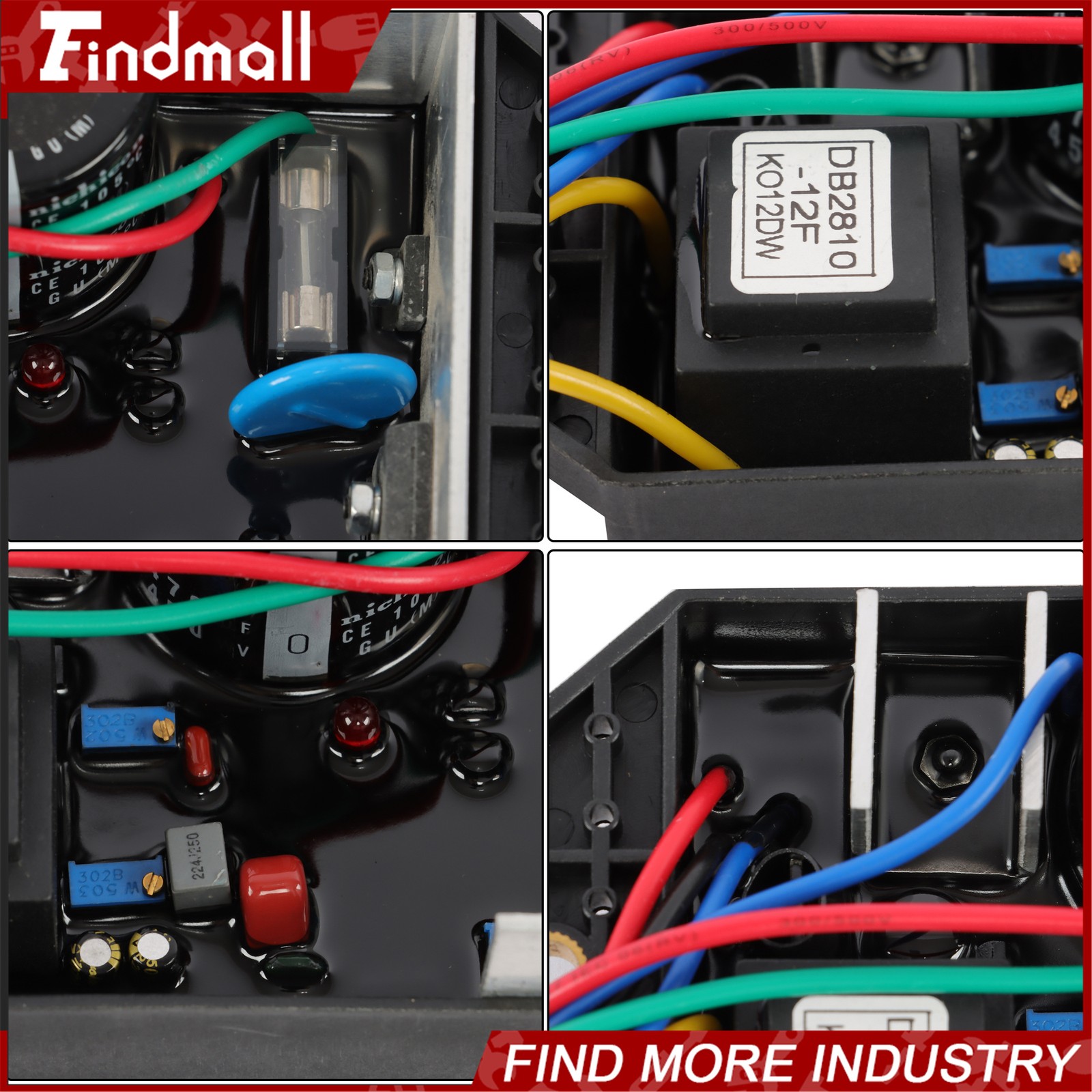 Findmall Automatic Voltage Regulator KI-DAVR-150S AVR 12-15KW Single Phase