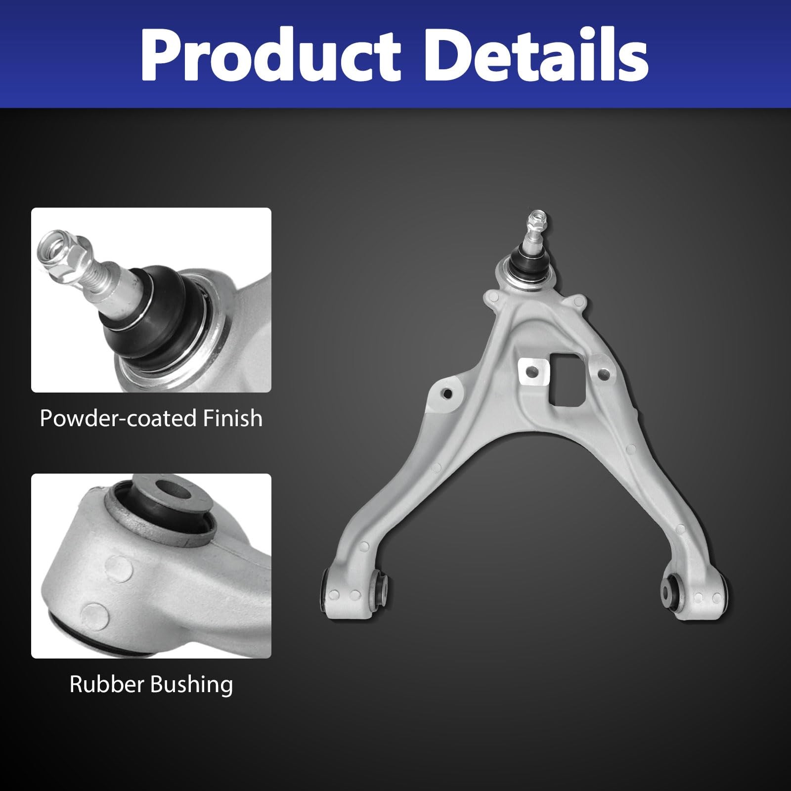 Front Right Lower Control Arm Ball Joint Assembly for 2021-2025 Bronco
