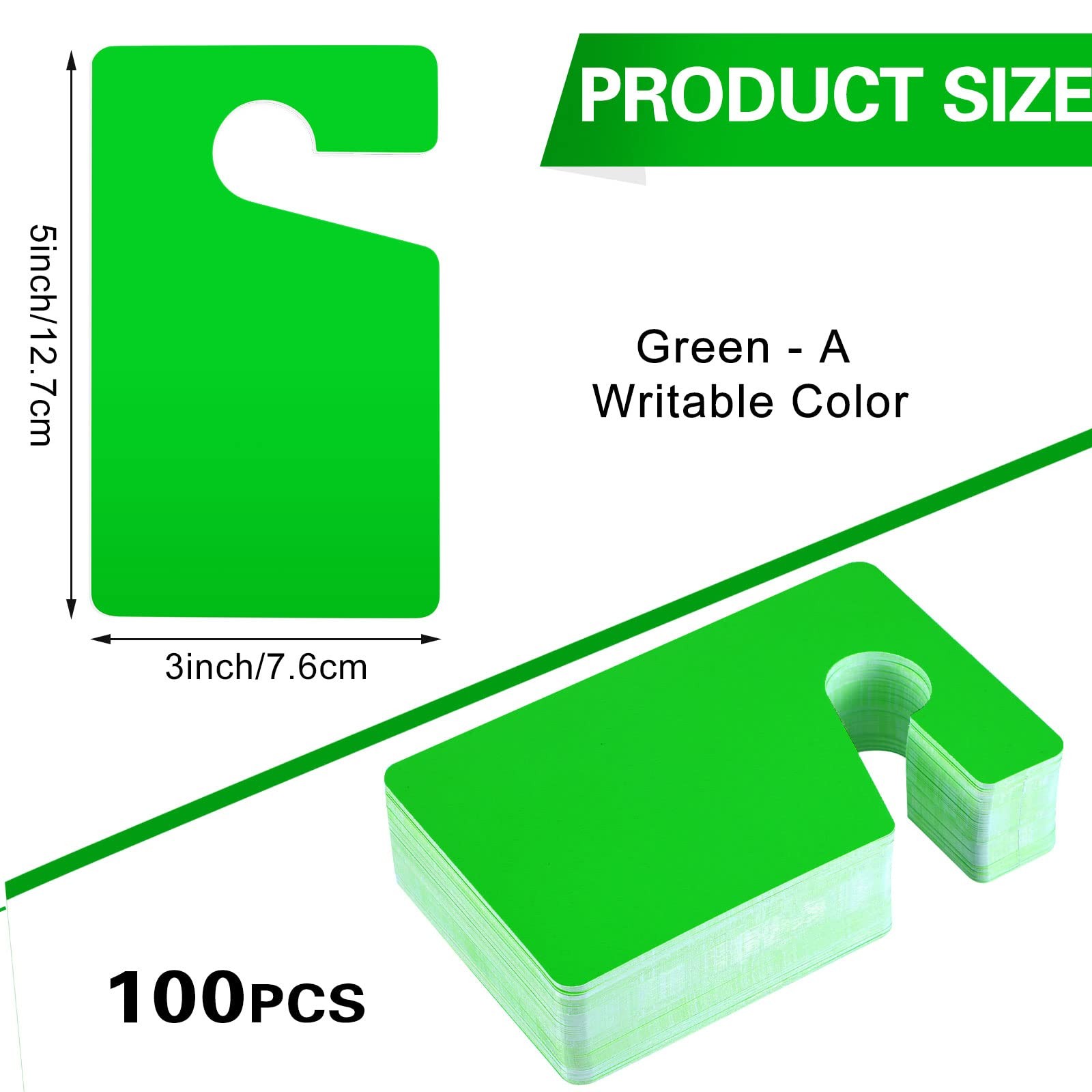 Vicenpal 100 Pack Blank Parking Permit Hang Tag Parking Placards Hang Tag 3 x…