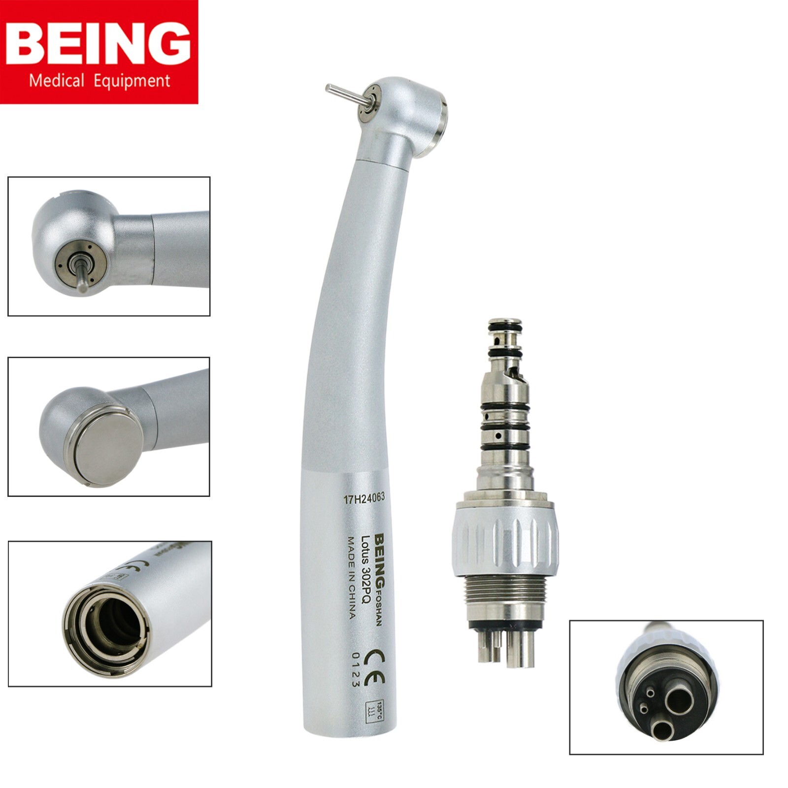 US BEING Dental High Speed Handpiece For KaVo MULTIflex Coupler 4 Hole Bearings