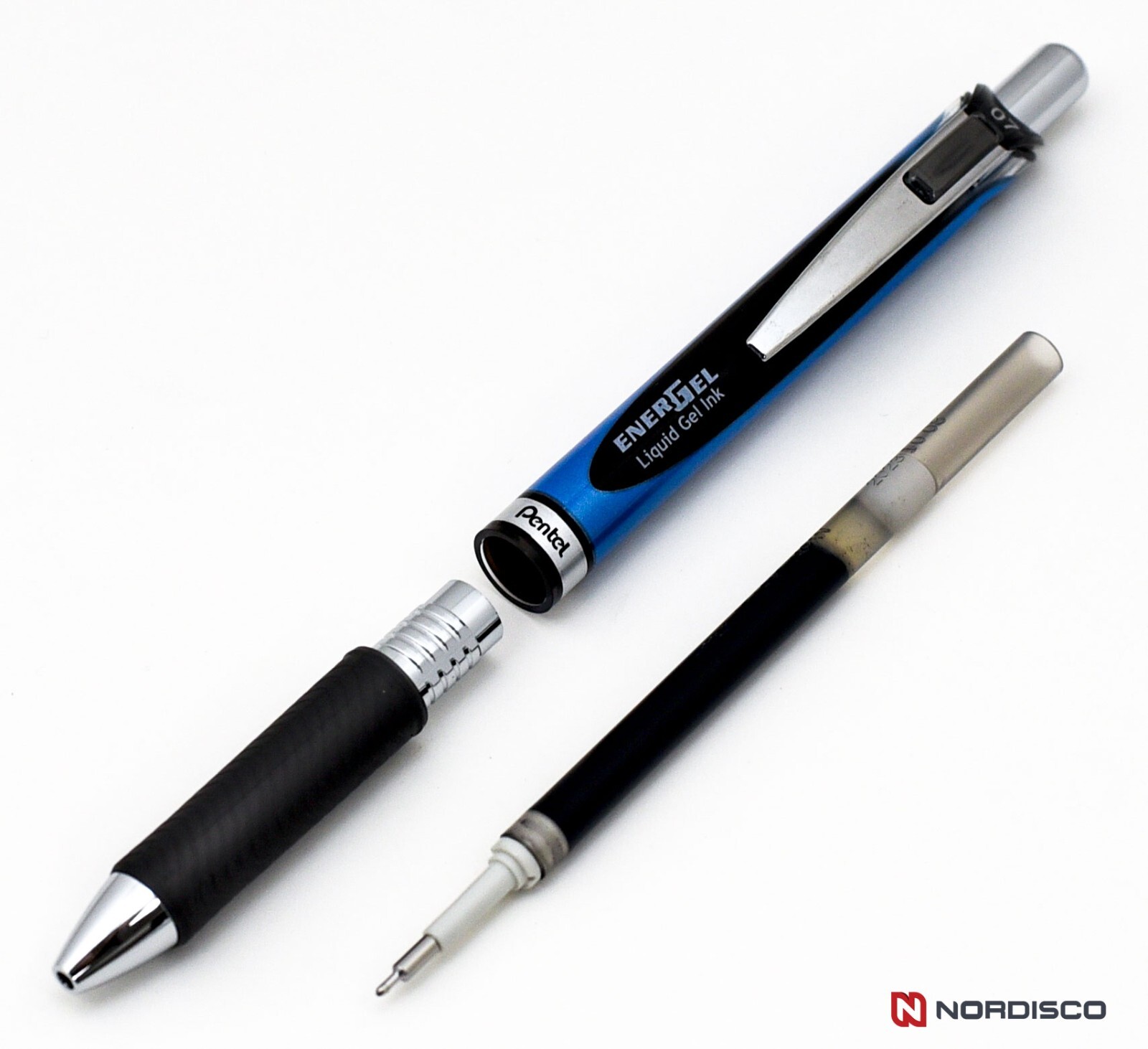 Pentel EnerGel RTX 0.7 Needle Tip BLN77-A Black Liquid Gel Ink Pens & Refills