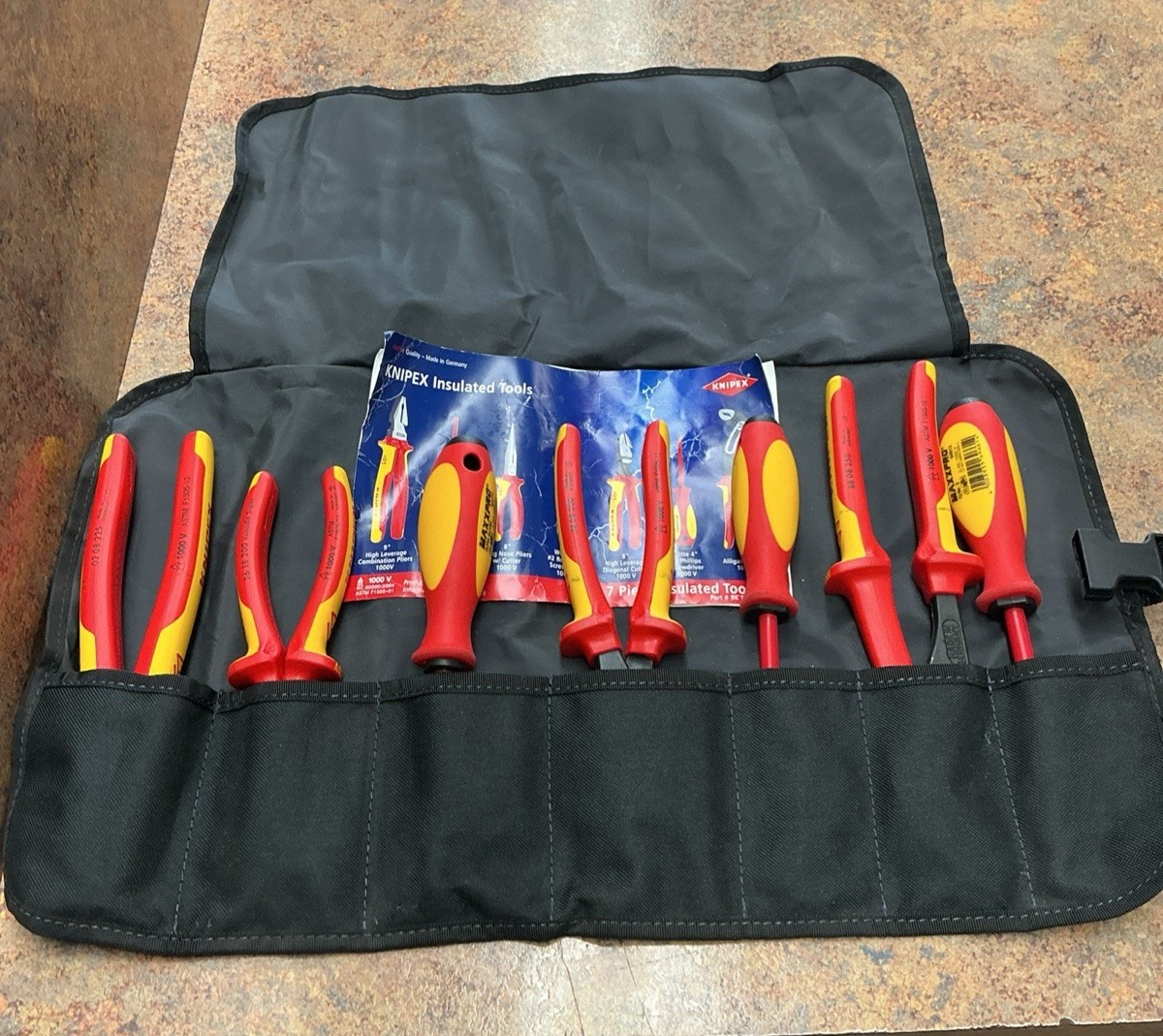 Knipex 1000-Volt Insulatted Tool Set (7-Piece) Used