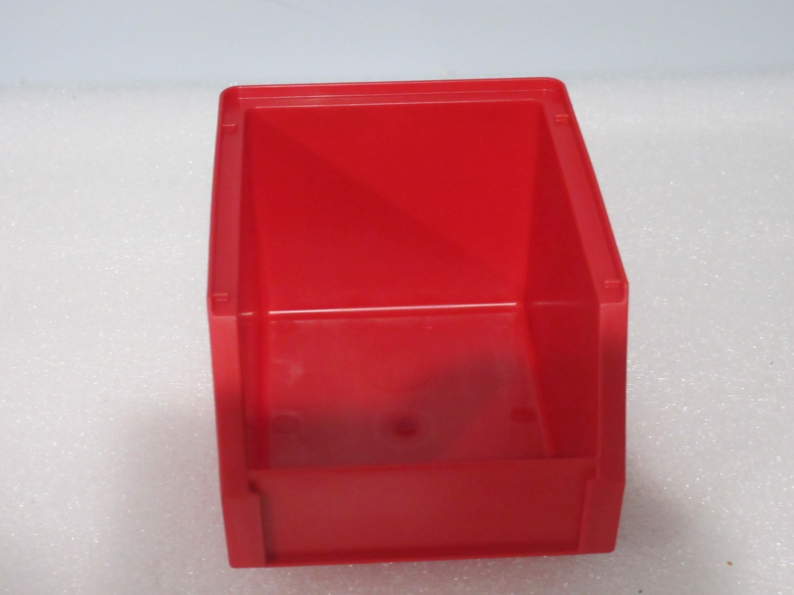 3 pack (3 pieces) Storage Bins Red Plastic Small Parts Container Stack