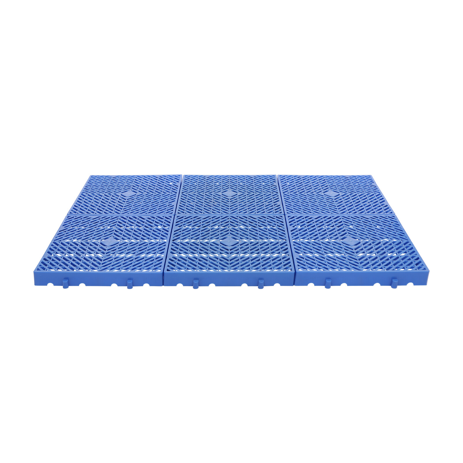 6Pcs 15.7*15.7*1.9in Plastic Pallet Ventilation Floor Pallet Breathable Grid Pad