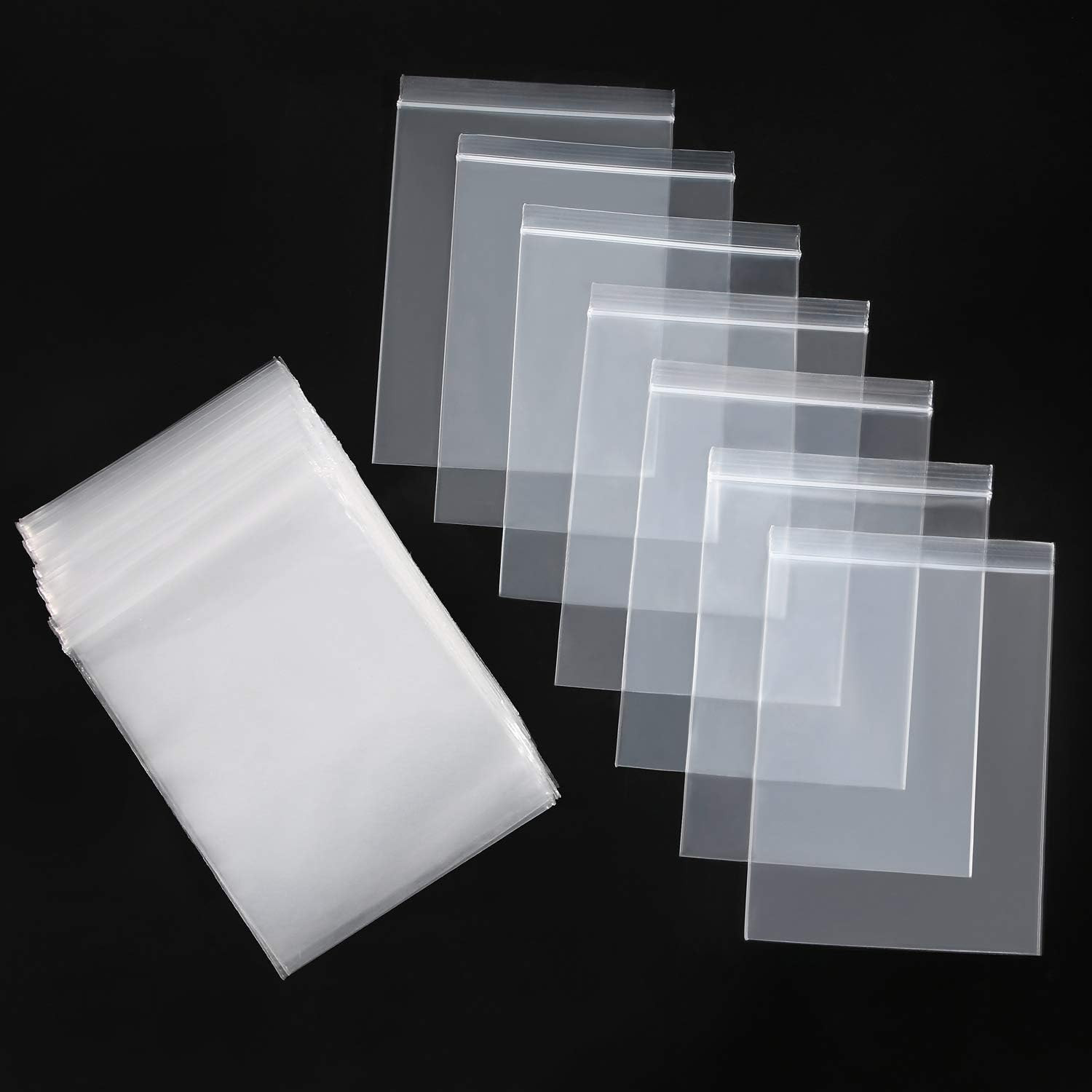200Pcs Small Zip Plastic Bags 3.5 x 5 Inches Resealable Self Sealing Zipper …