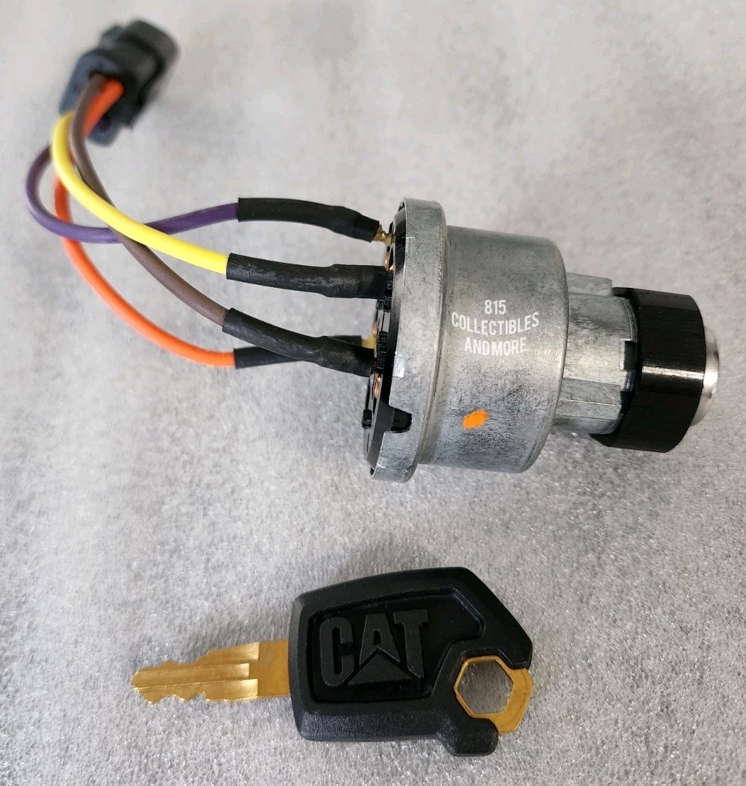 CATERPILLAR CAT KEY START SWITCH 4678535, 467-8535 WITH CAT KEY 5P-8500