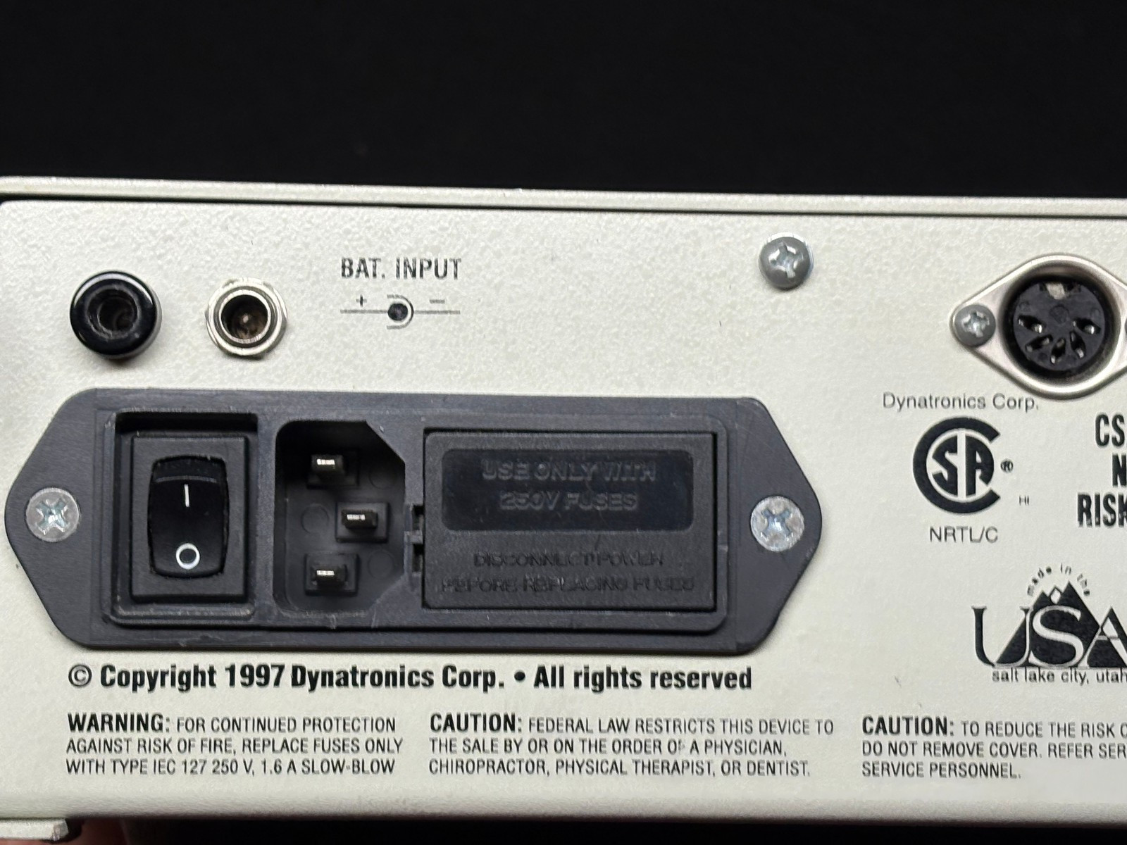 Dynatronics Dynatron D850 Plus DRF-100 Ultrasound Stimulator Therapy Unit