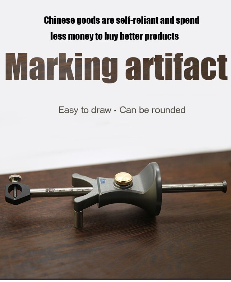 Carpenter’s Marking Tool Dual-Purpose Arc & Straight Line DIY Woodworking Tool