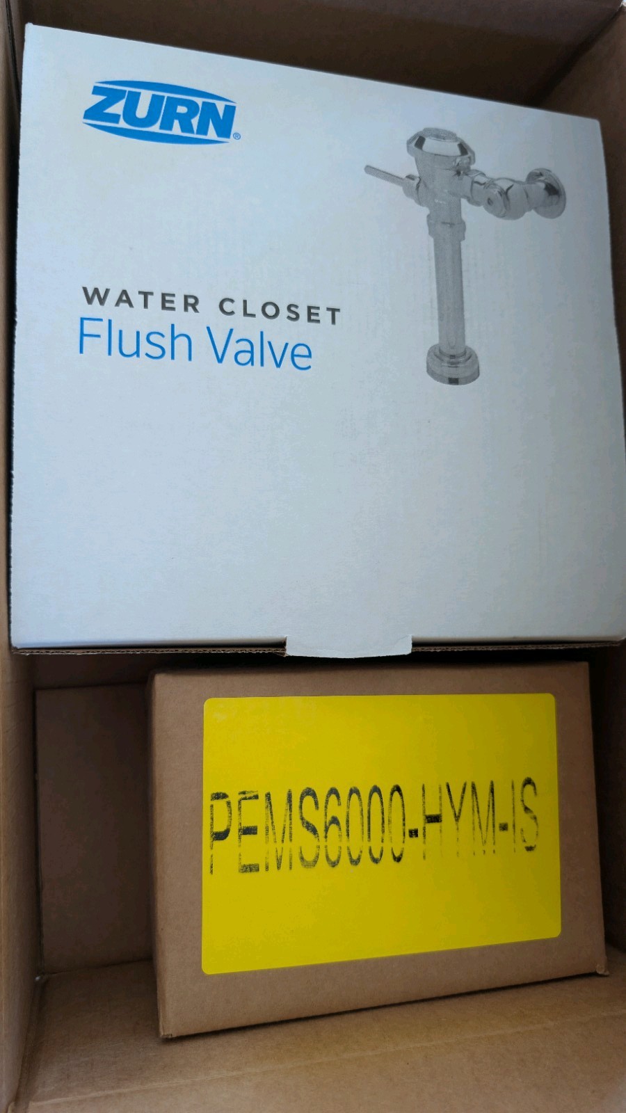 Zurn ZEMS6000AV-HET-IS AquaVantage Hardwired Sensor Flush Valve 1.28 GPF New