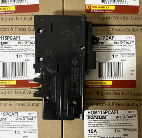 Lor of 10 Square D HOM115PCAFI Homeline – Arc Fault (AFCI) Circuit Breaker