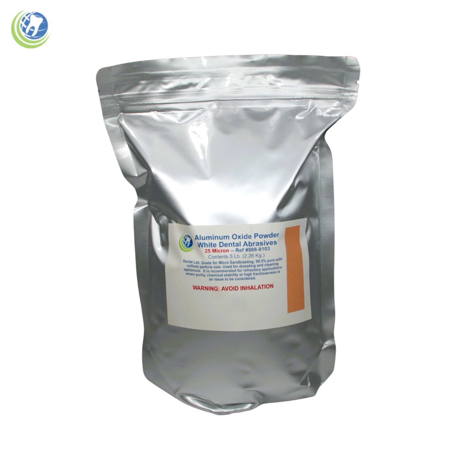 5 Lb Dental Grade White Aluminum Oxide 25 Micron Polishing Blasting Abrasive 99%
