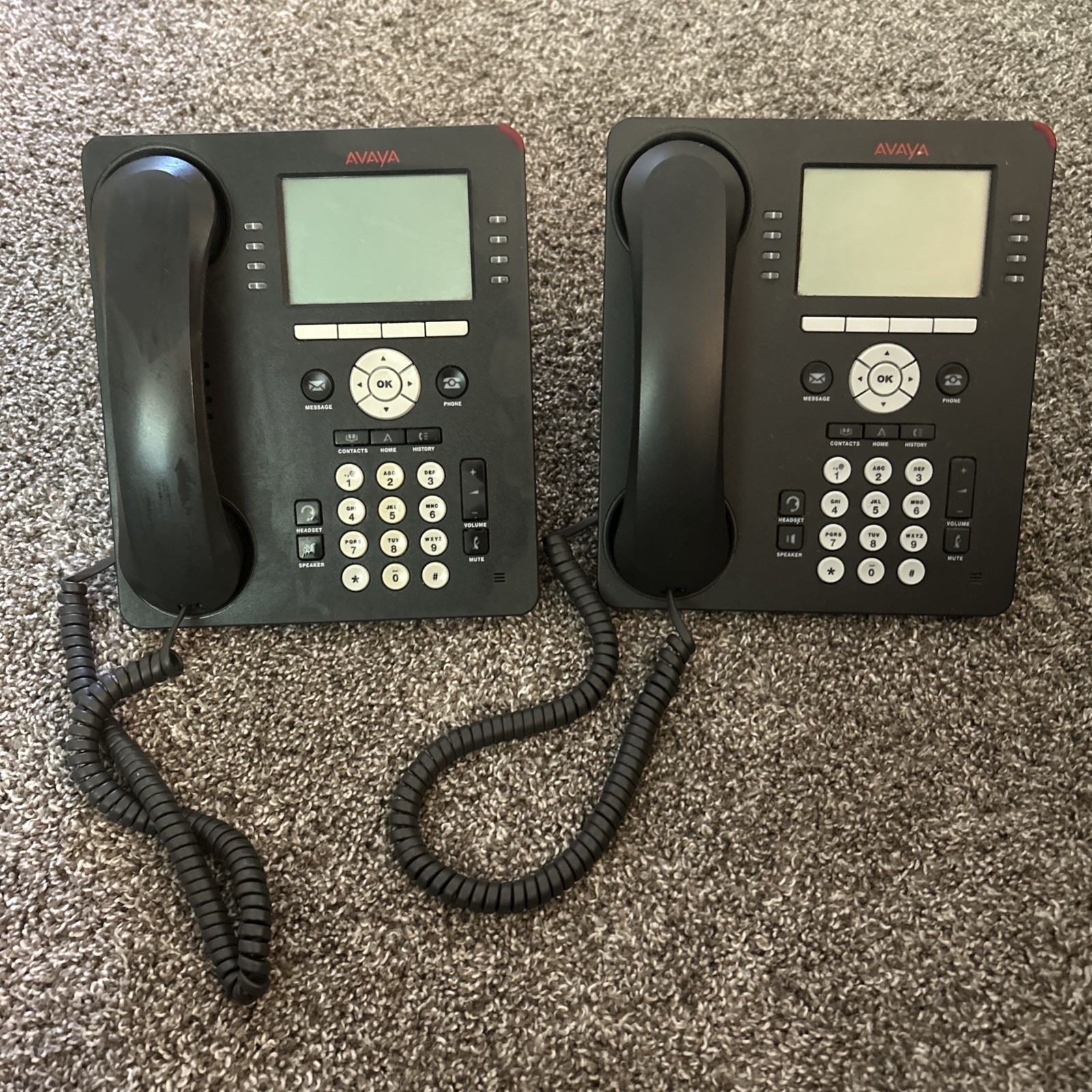 Lot Of 2: Avaya 9608 Business IP Phones Office Desk Phone Corporate Multiline