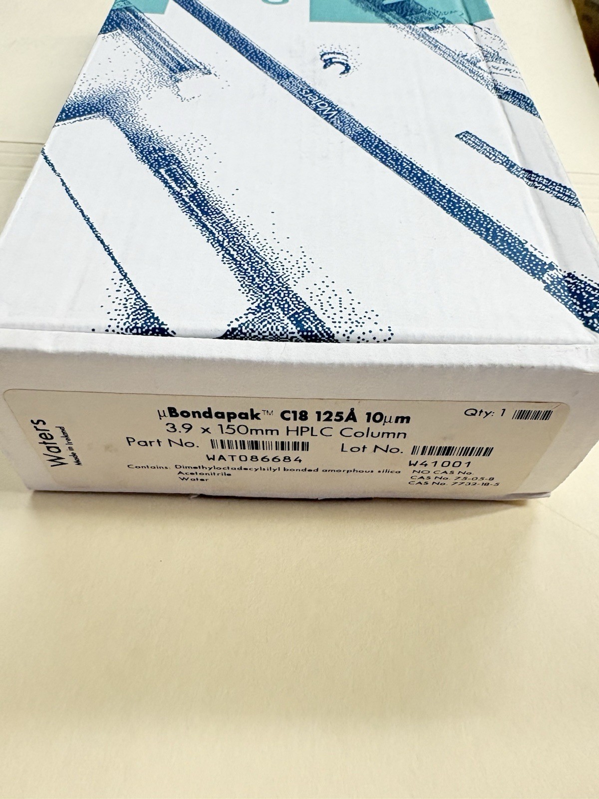 Waters µBondapak C18 10 µm 125Å 3.9 x 150mm HPLC Column WAT086684