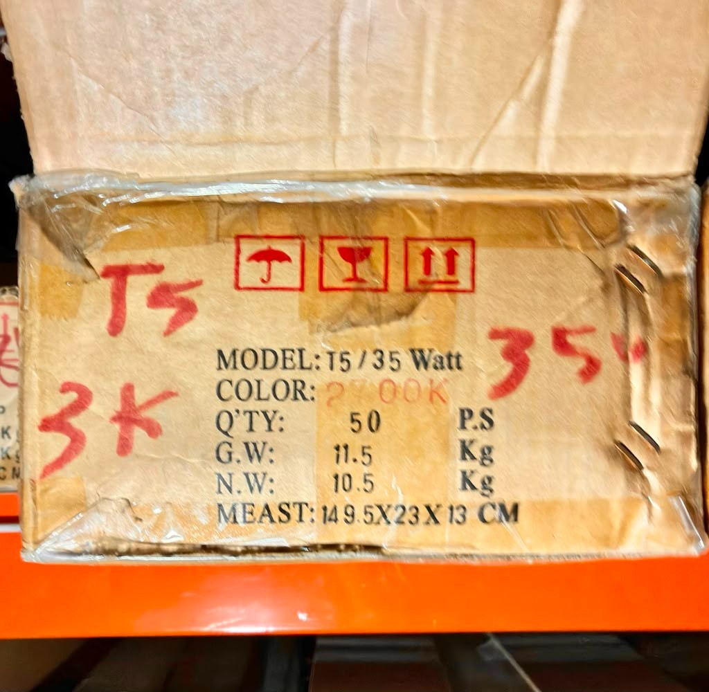 50-PACK T5 35W 3000K FLUORESCENT TUBE BULB REPLACEMENT LIGHT UL-LISTED