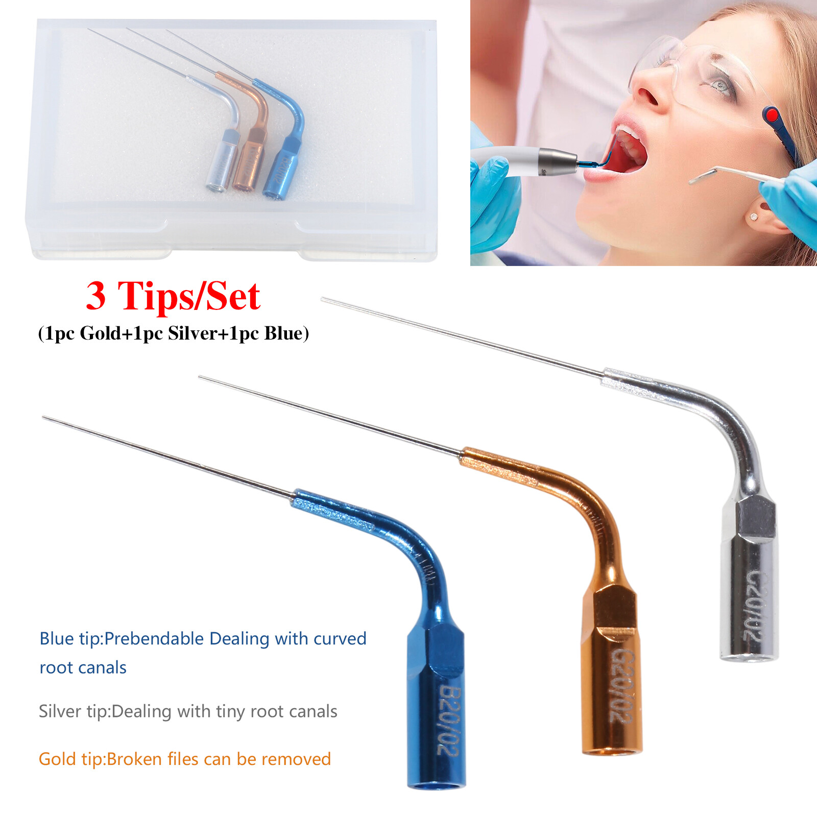 Tips for Dental Endo Ultra Activator Ultrasonic Irrigator Root Canal Handpiece