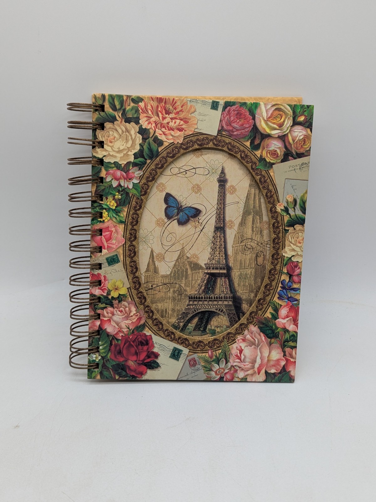PUNCH Studio Floral Paris Cutout Embellished Notebook Journal 8.25″ x 6.5″