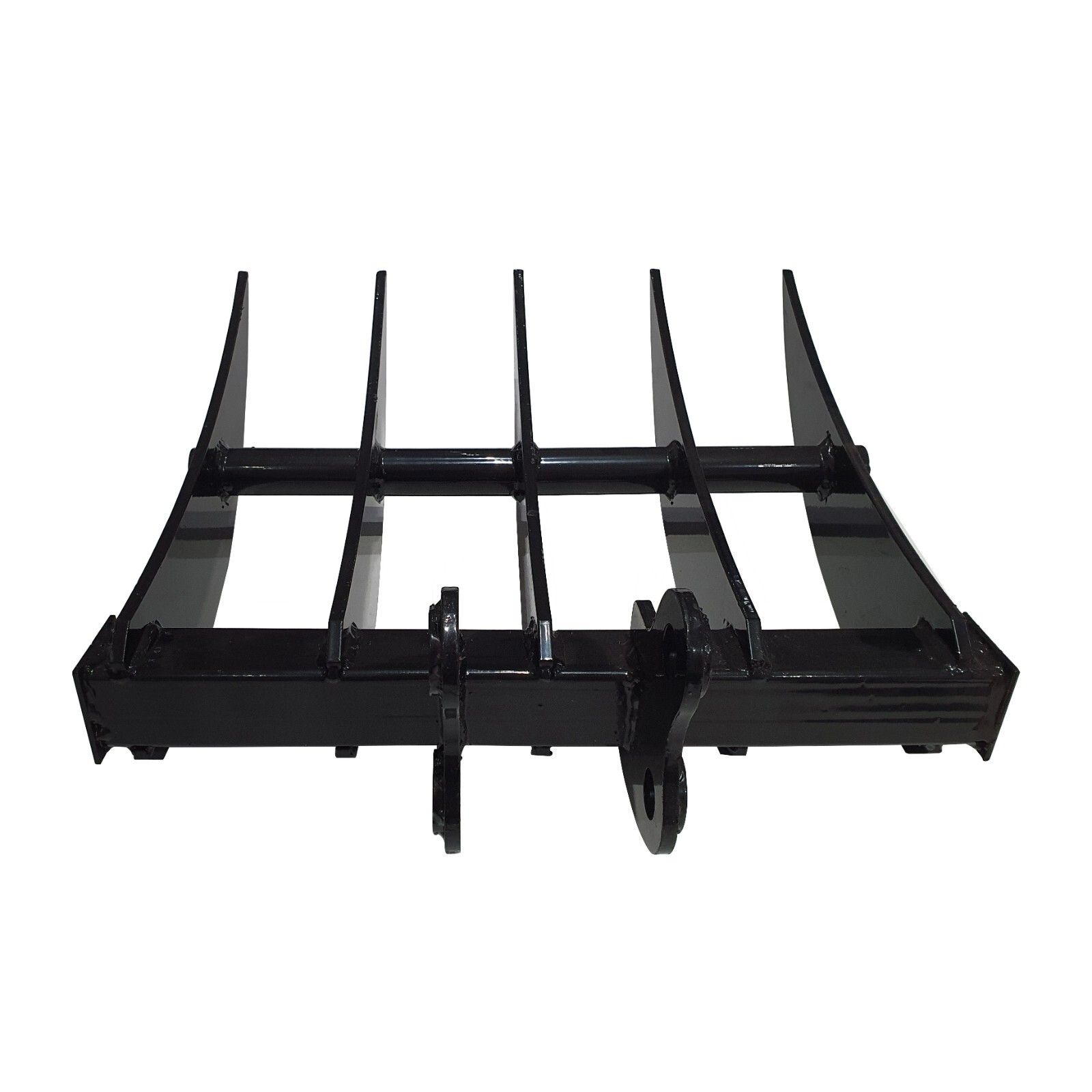 Agrotk 20in Excavator Rake 5 Teeth Attachment Fit for 0.8-1.8 Mini Diggers Black