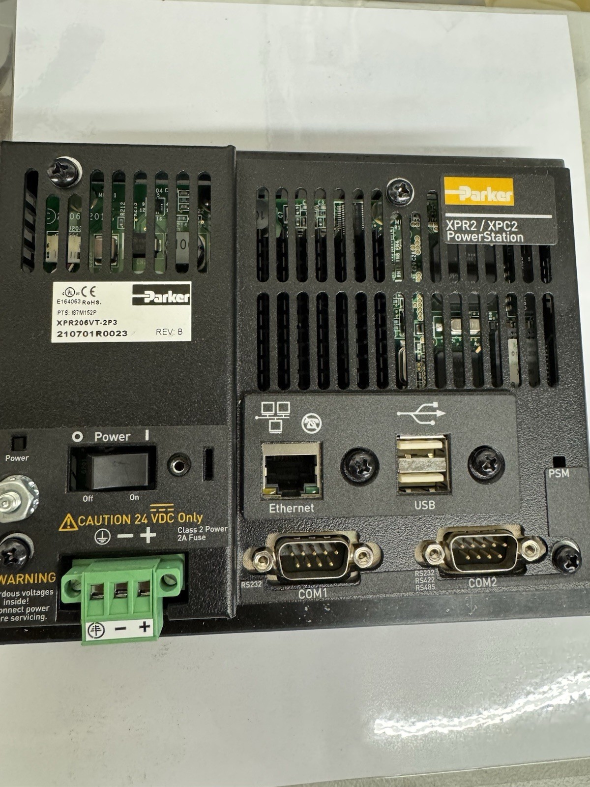 Parker XPR206VT-2P3 XPR2/XPC2 PowerStation Industrial HMI Panel PC – Used